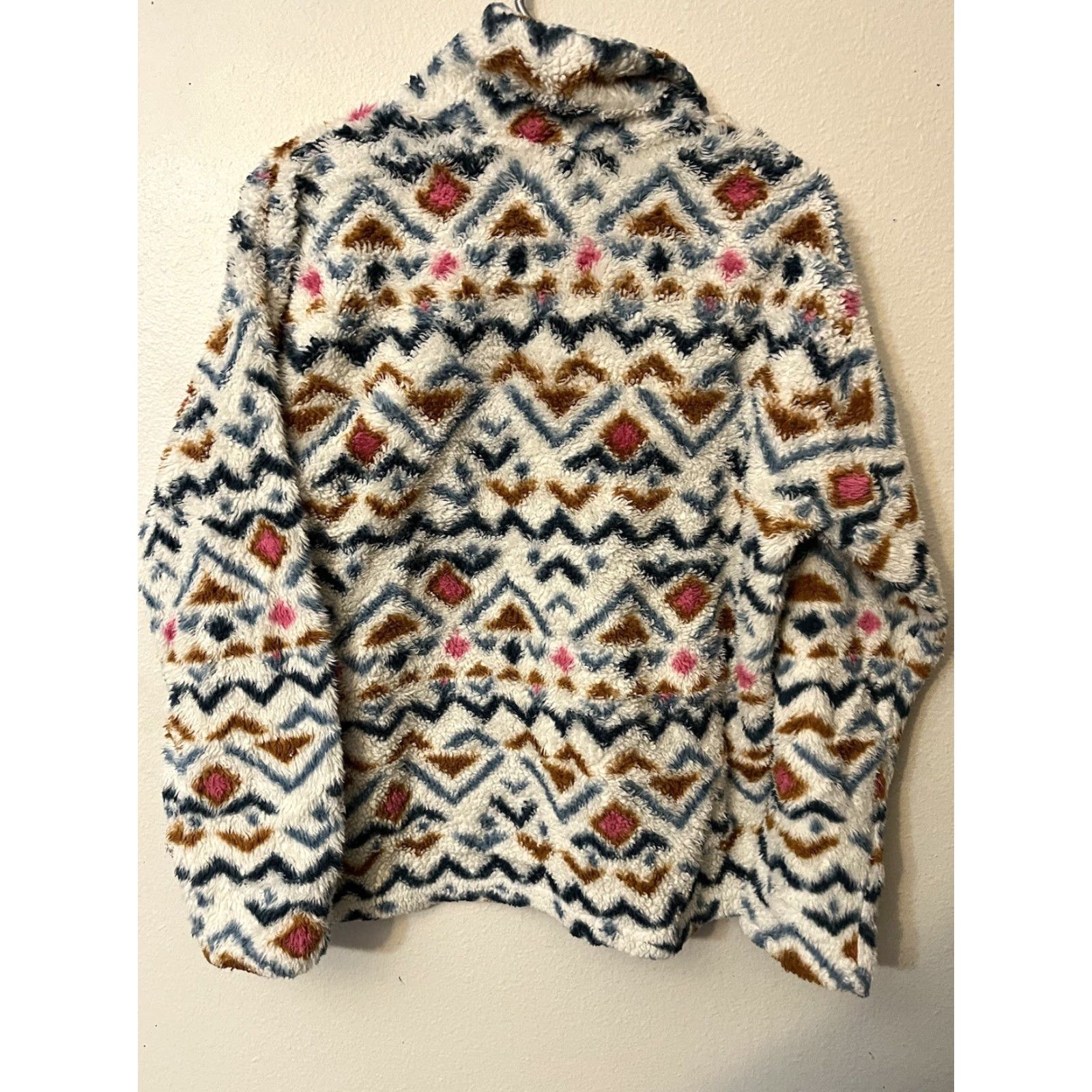 Eddie Bauer Eddie Bauer 1/4 Zip Fleece Pullover Jacket Women's M Southwest Aztec Print Shirt Size M / US 6-8 / IT 42-44 - 3 Thumbnail