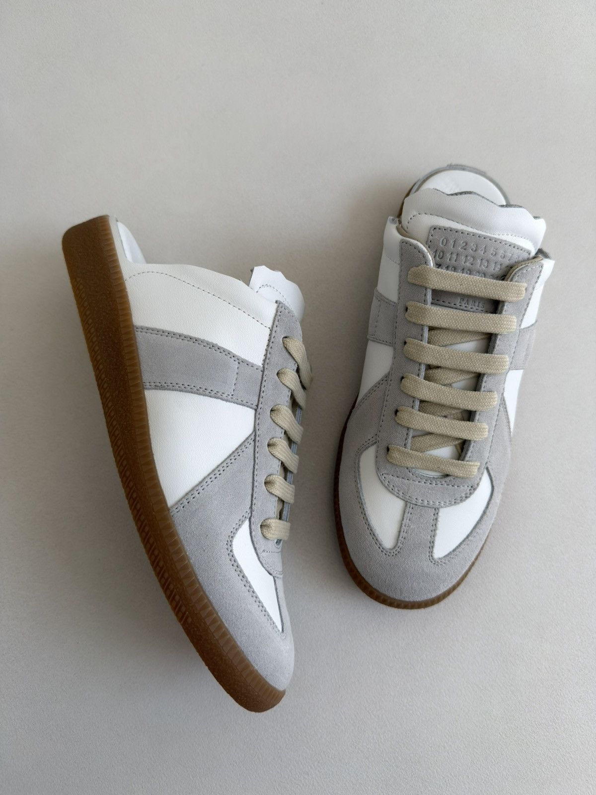 Maison Margiela S/S 21 White Leather ‘Mule’ GAT Sneakers Size US 7.5 / IT 37.5 - 2 Thumbnail