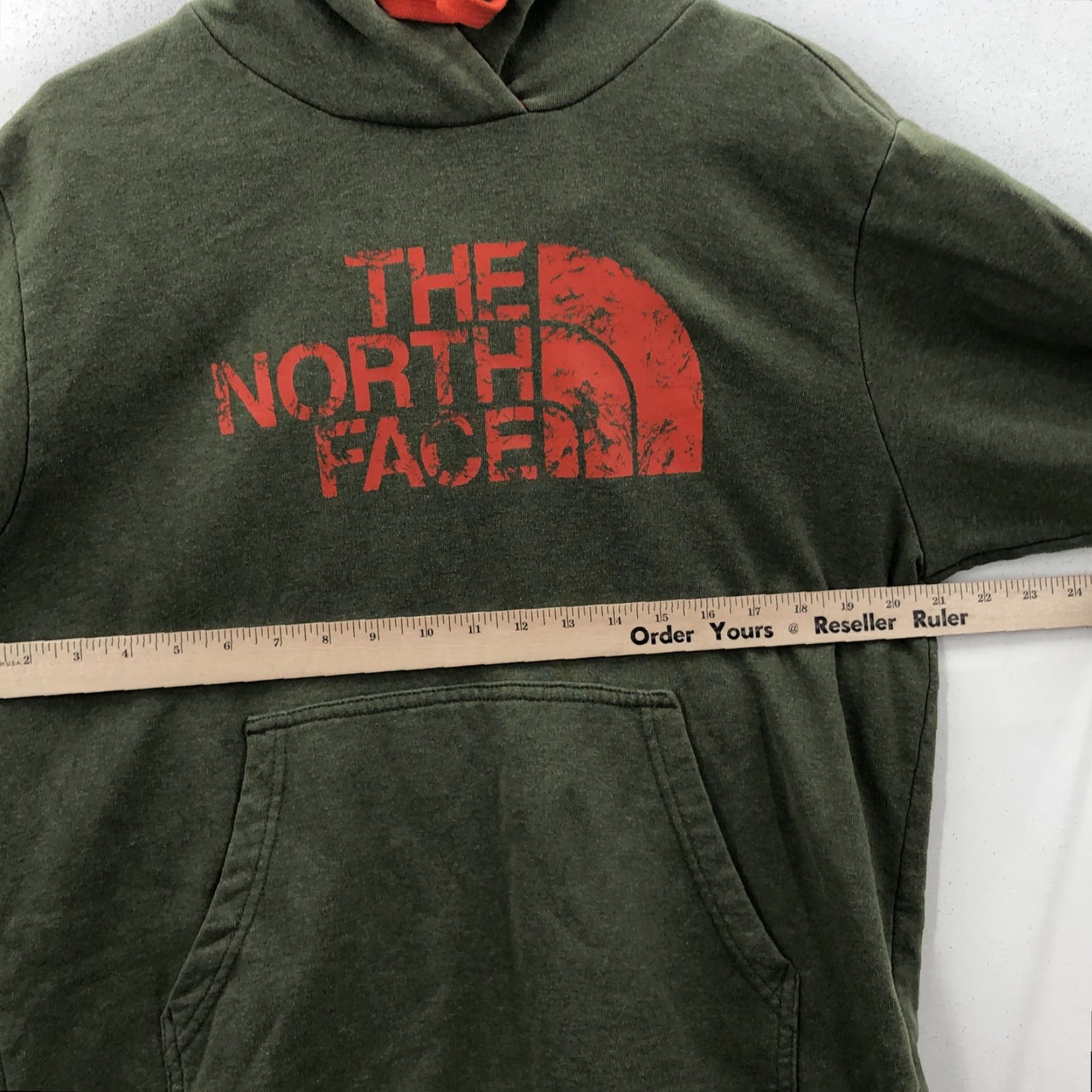 The North Face THE NORTH FACE Hoodie Pullover Green Long Sleeve Pockets Mens Size L Sweatshirt Size US L / EU 52-54 / 3 - 3 Thumbnail