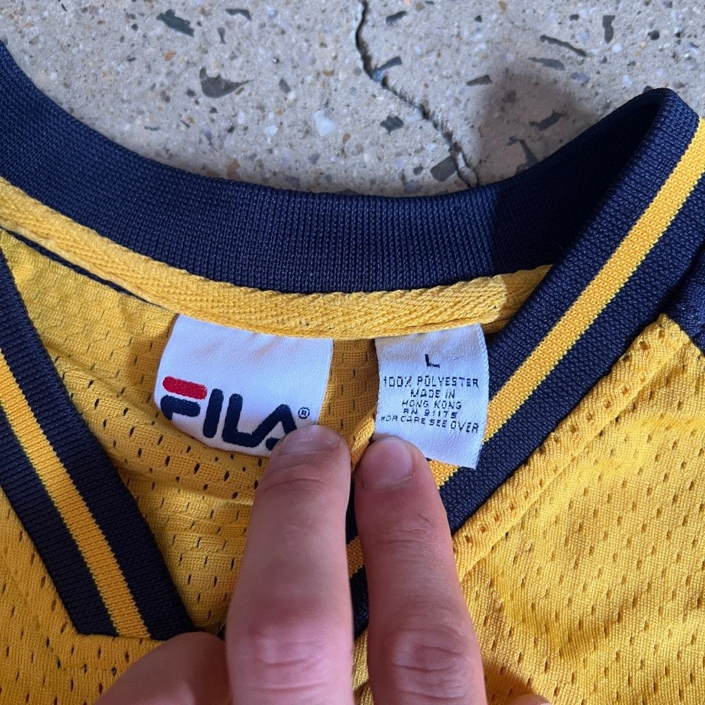 Fila Fila Long-Sleeve Athletic Jersey - Yellow with Navy Accents Size US L / EU 52-54 / 3 - 2 Thumbnail