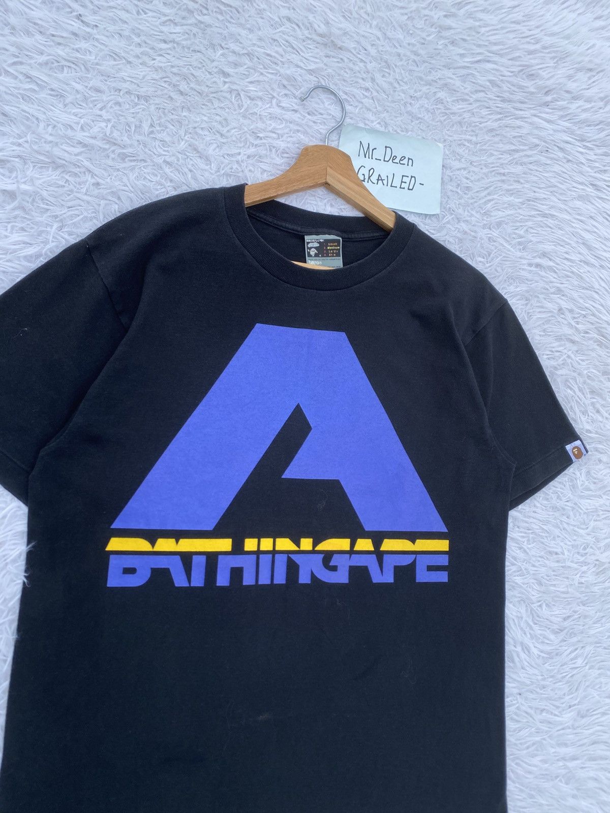 Bape Rare Vintage A Bathing Ape Black Tshirt Ideograph Size US M / EU 48-50 / 2 - 6 Thumbnail
