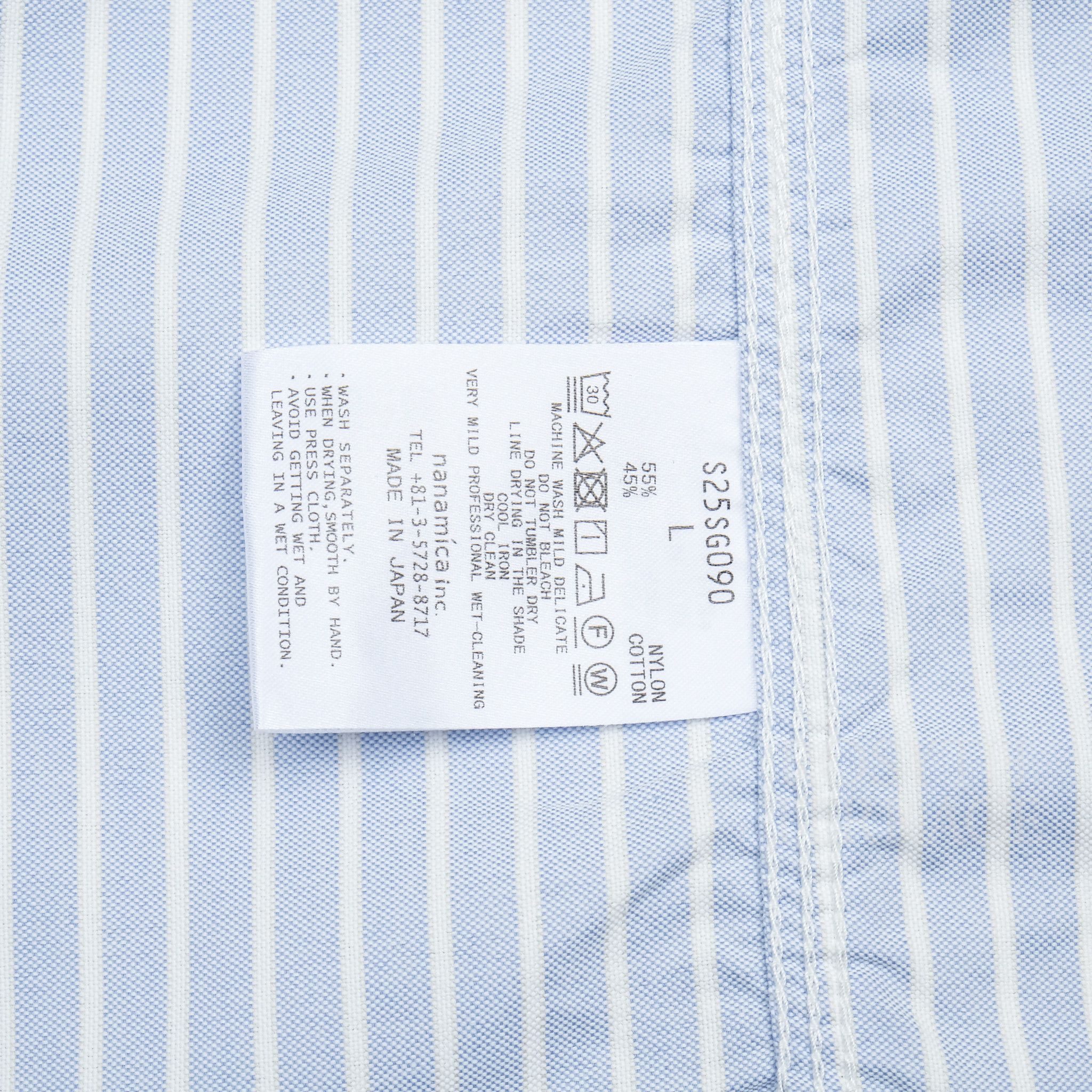 Nanamica 【nanamica / BUTTON DOWN STRIPE WIND SHIRT / SIZE L】 Size US L / EU 52-54 / 3 - 5 Thumbnail