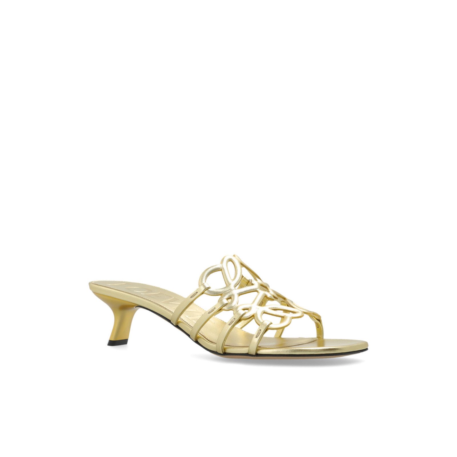 Loewe LOEWE Gold Mules New & Authentic (Women's size:8;) Size US 8 / IT 38 - 2 Thumbnail