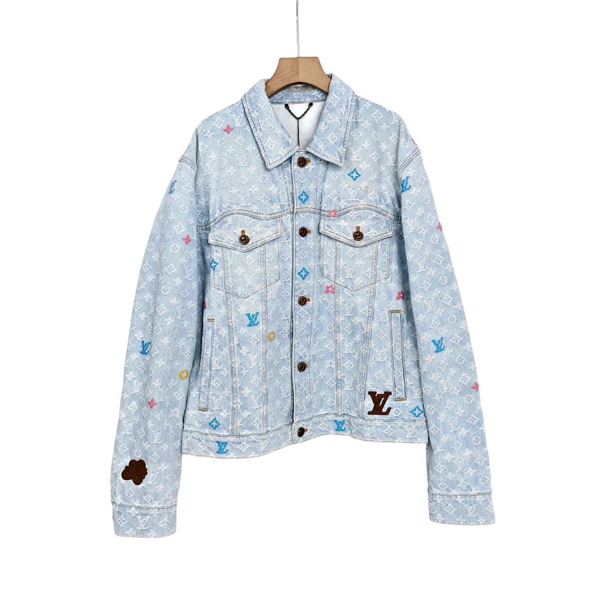 Louis Vuitton Louis Vuitton Tyler, the Creator Monogram Denim Jacket Size US L / EU 52-54 / 3 - 1 Thumbnail