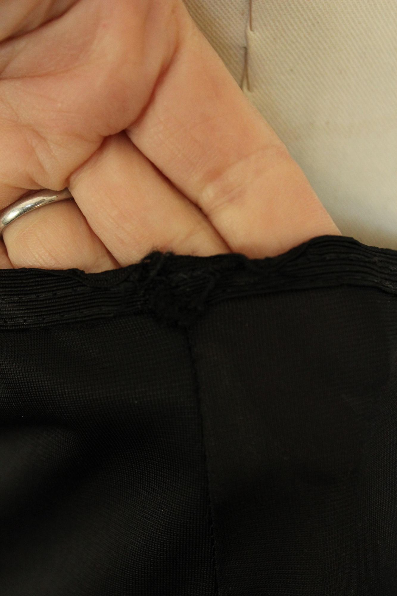 Vintage Vintage 1960s 1970s Half Slip, Carol Brent Black Nylon with Size ONE SIZE - 8 Thumbnail