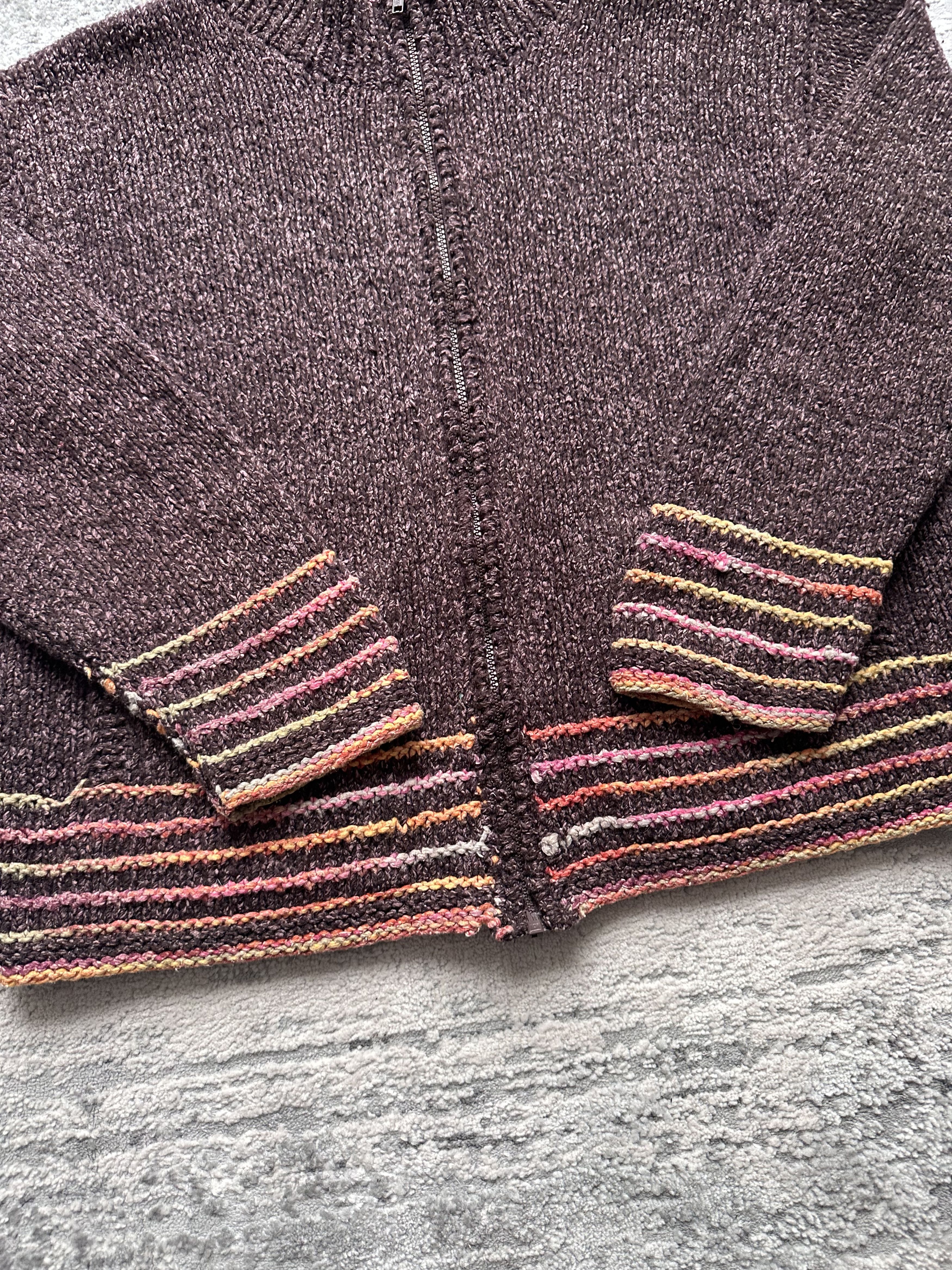 Other Pachamama Vintage Zip Sweater Size L / US 10 / IT 46 - 3 Thumbnail