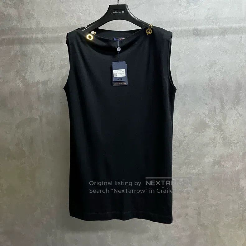 Louis Vuitton Louis Vuitton Black Solid Metallic Trim Casual Sleeveless Size M / US 6-8 / IT 42-44 - 1 Thumbnail