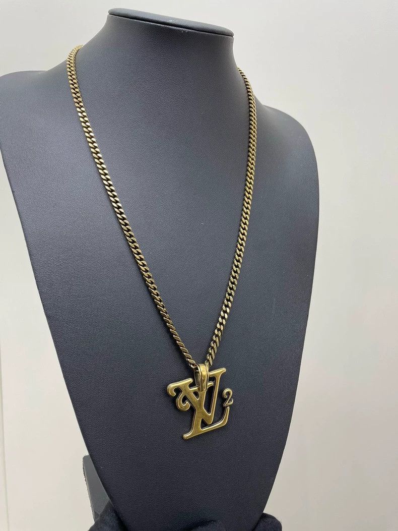 Louis Vuitton Louis Vuitton Nigo logo necklace Size ONE SIZE - 3 Thumbnail