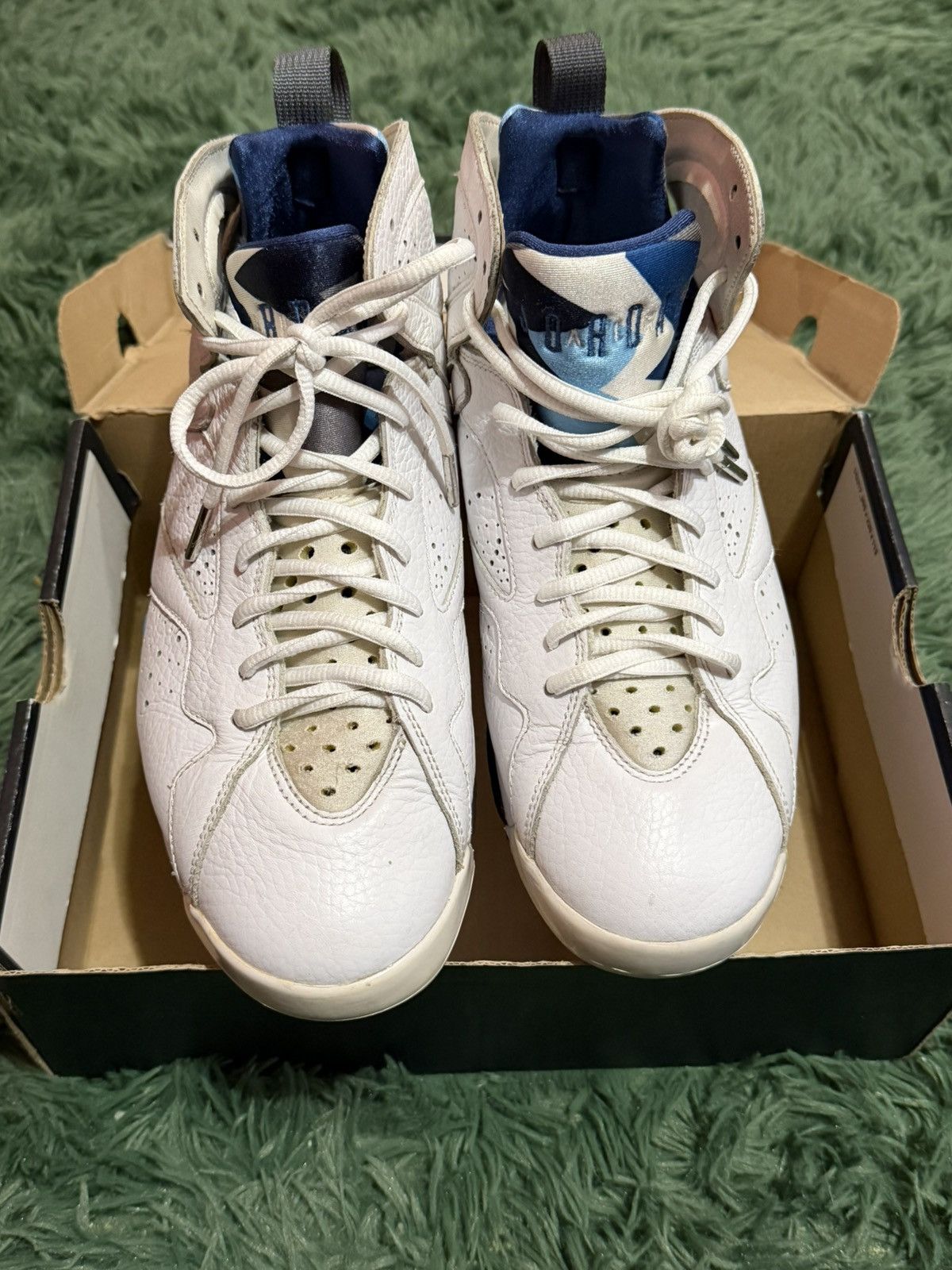Nike jordan retro 7 french blue 2012 Size US 8 / EU 41 - 2 Thumbnail
