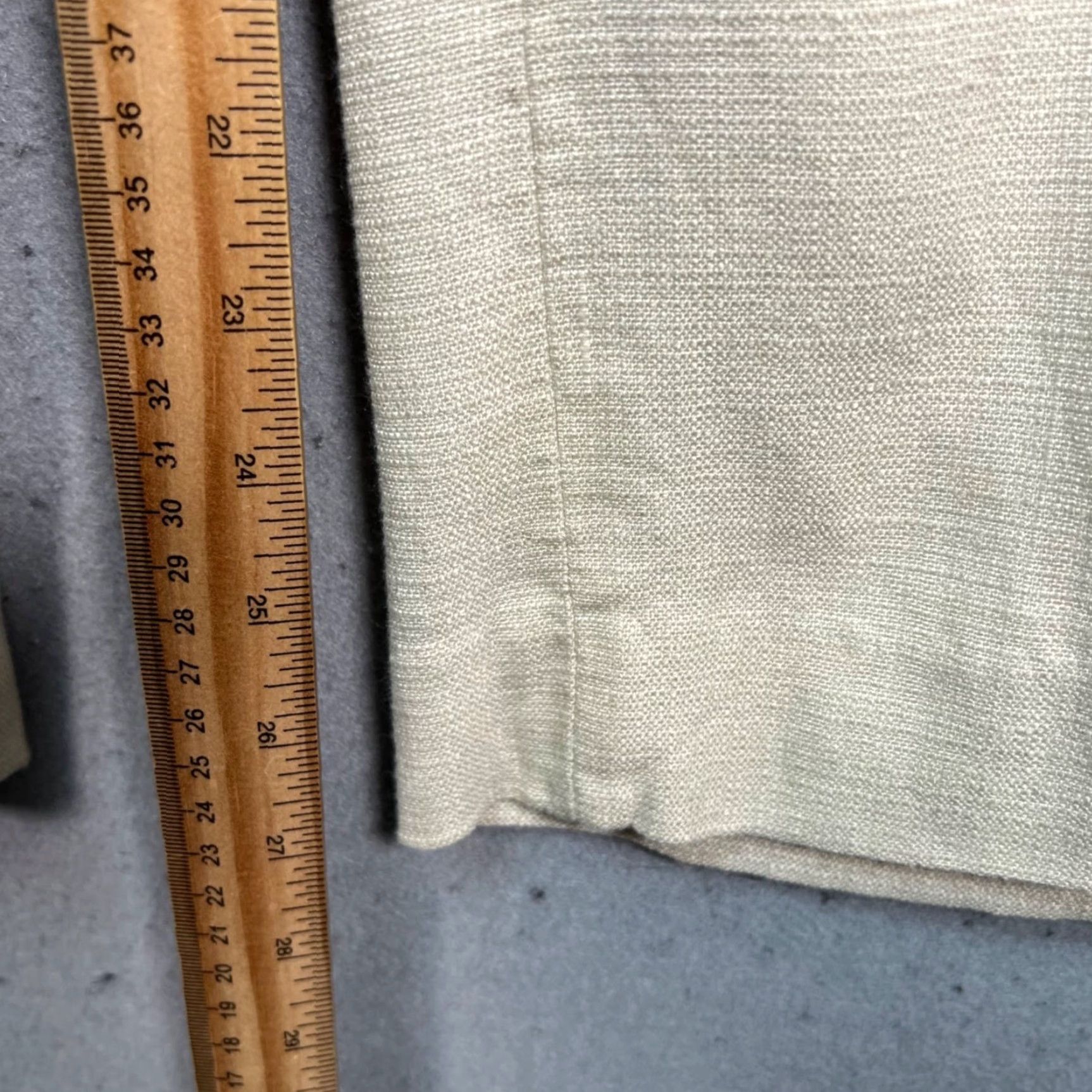 Adam Lippes Adam Lippes Womens Pants Beige High-Waisted Wide-Leg Adult 0 Inseam 28 in USA Made Dress Pants Mens Womens Girls Boys Size 25" / US 0 / IT 36 - 7 Thumbnail