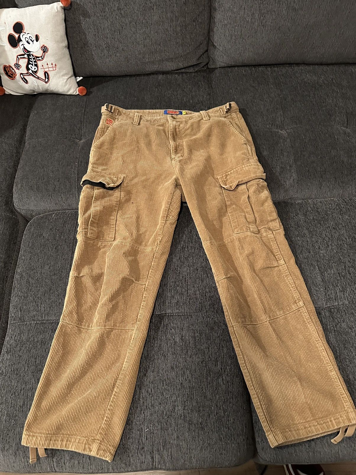 Empyre Empyre Men Pants Brown Corduroy Embroidered Logo Skate Size US 32 / EU 48 - 1 Thumbnail