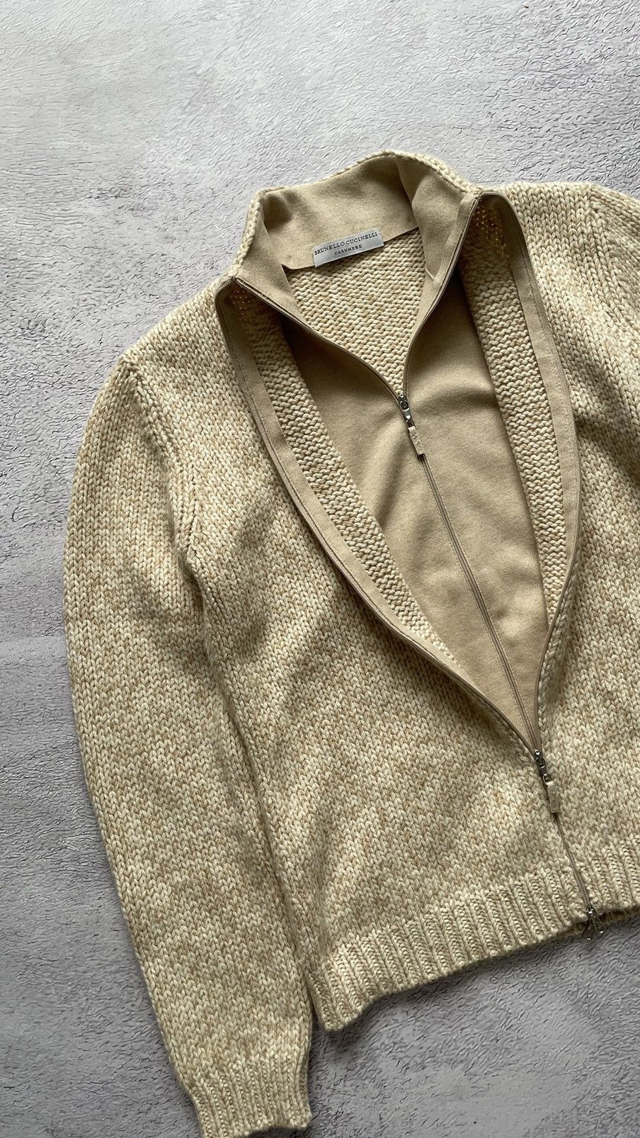 Brunello Cucinelli LUXURY! Brunello Cucinelli Cashmere Zip Up Sweater Lampo Size US S / EU 44-46 / 1 - 2 Thumbnail