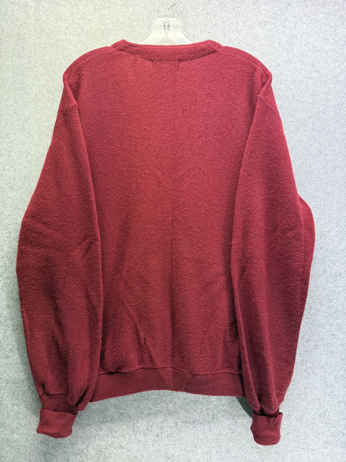 Izod Vintage burgundy/red Izod Lacoste men’s XL button sweater Size US XL / EU 56 / 4 - 10 Thumbnail
