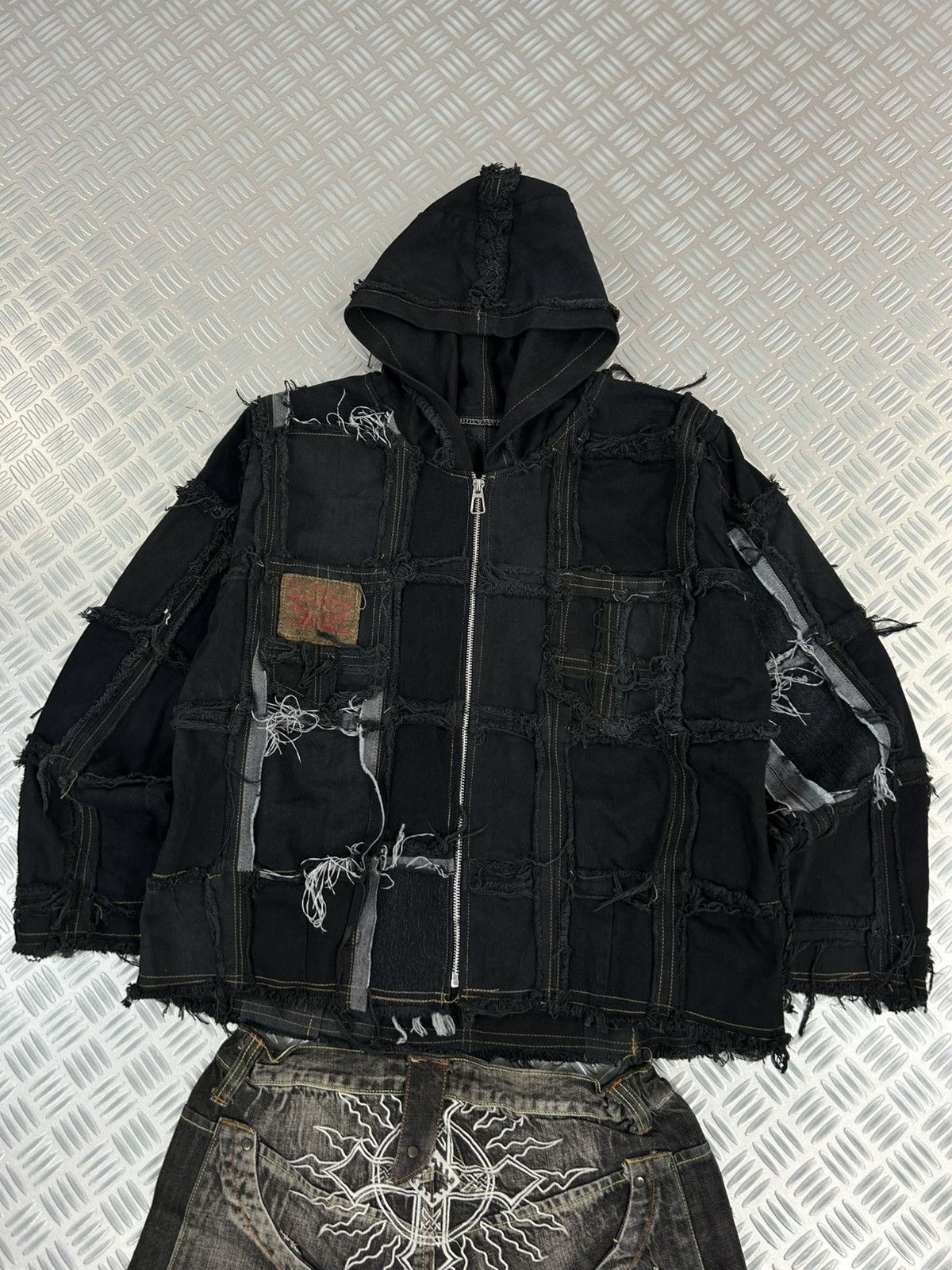Designer Bomber custom jacket handmade pachwork rare y2k punk opium Size US L / EU 52-54 / 3 - 4 Thumbnail