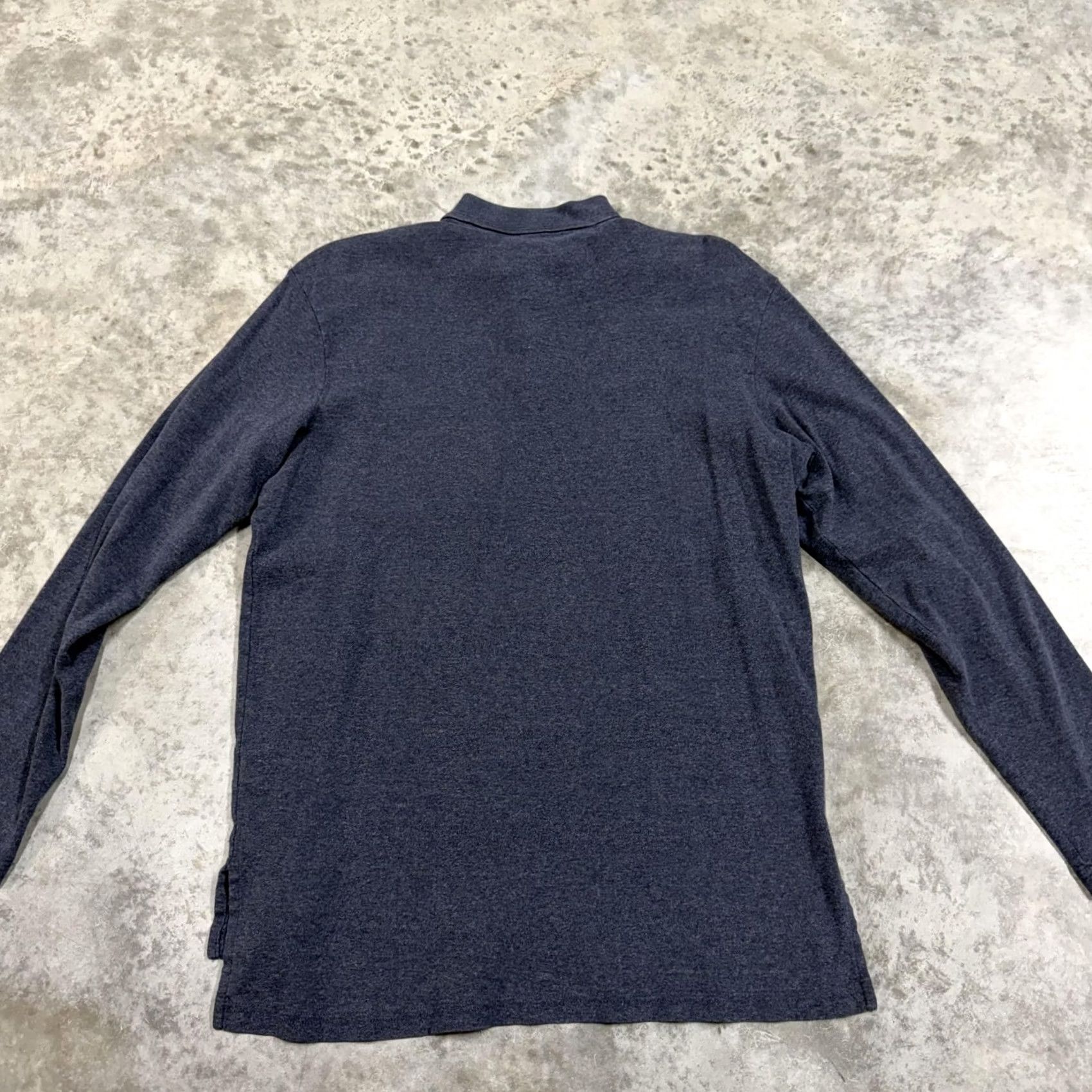 Polo Ralph Lauren Polo Ralph Lauren Polo Shirt Mens S Blue Solid Cotton Long Sleeve Pocket Size US S / EU 44-46 / 1 - 4 Thumbnail
