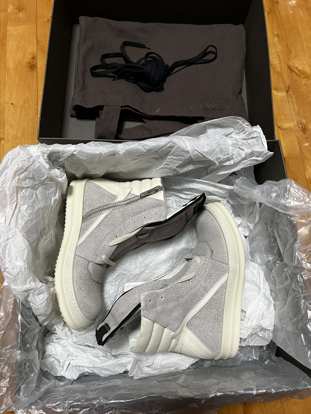 Rick Owens rick owens ss15 suede geobasket sz 36 Size US 6 / IT 36 - 12 Thumbnail