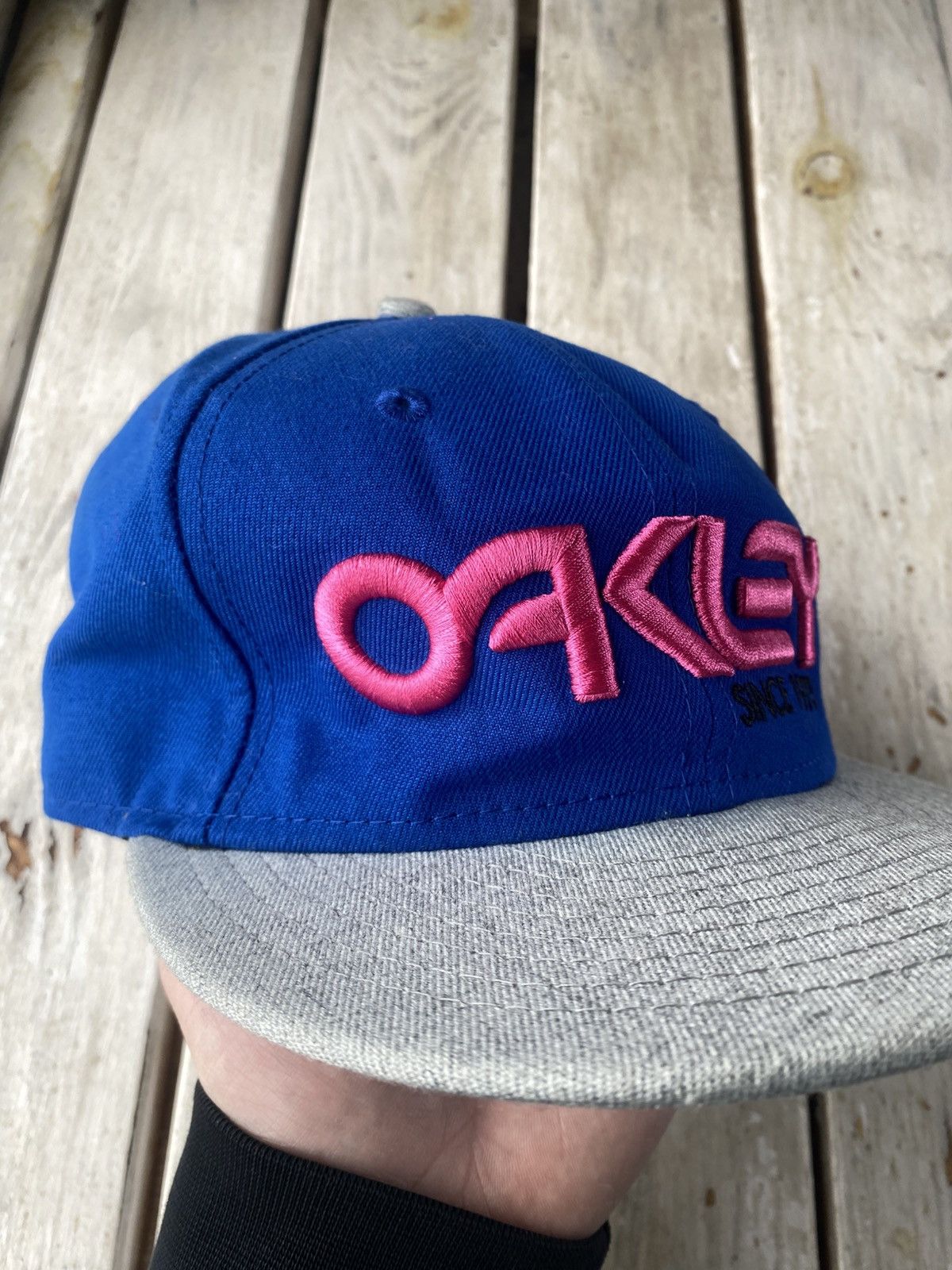 Oakley × Vintage Vintage 90s Oakley Centre Logo Cap Hat y2k Size ONE SIZE - 2 Thumbnail