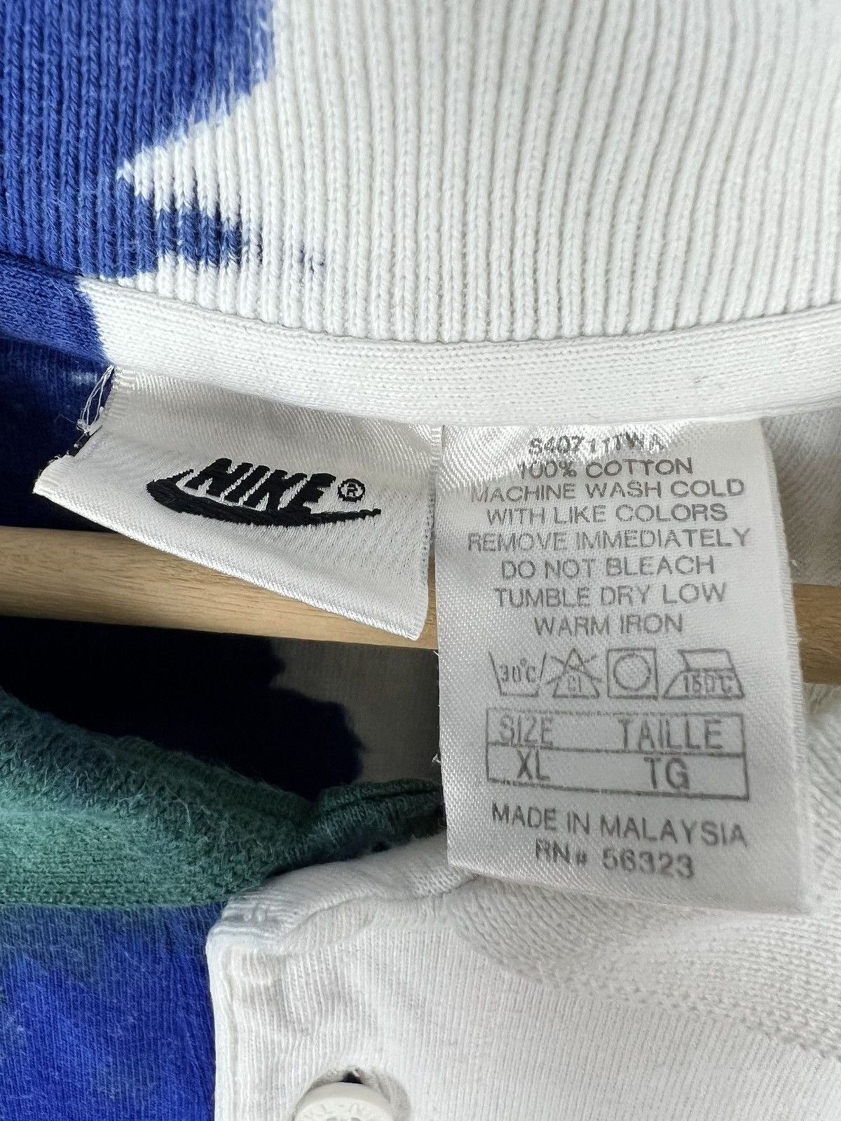 Nike × Vintage Nike Challenge Court 90s Polo Shirt tie dye vintage tennis Size US XL / EU 56 / 4 - 8 Thumbnail