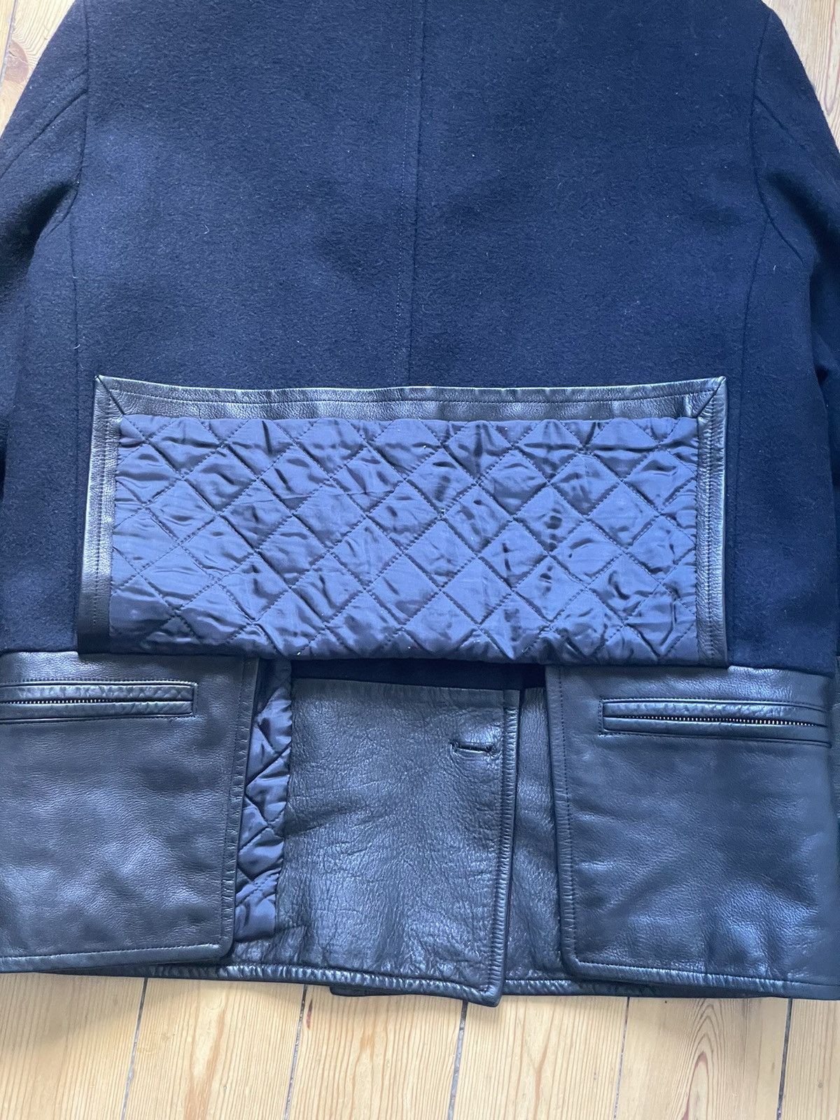 Undercover Undercoverism Hybrid Leather Pea coat Undercover F/W 11 Size US M / EU 48-50 / 2 - 12 Thumbnail