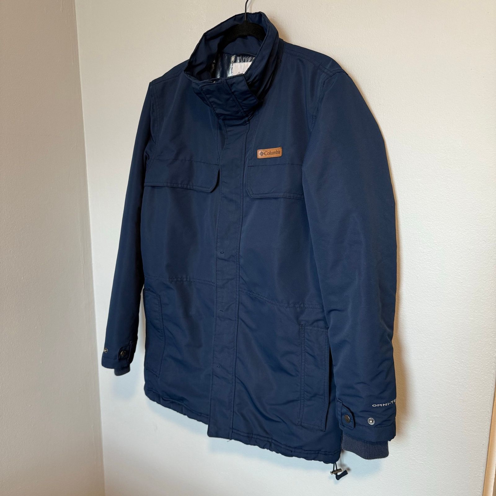 Columbia Columbia Omni-Tech Navy Blue Insulated Ski Jacket Mens Sz M Size US M / EU 48-50 / 2 - 8 Thumbnail