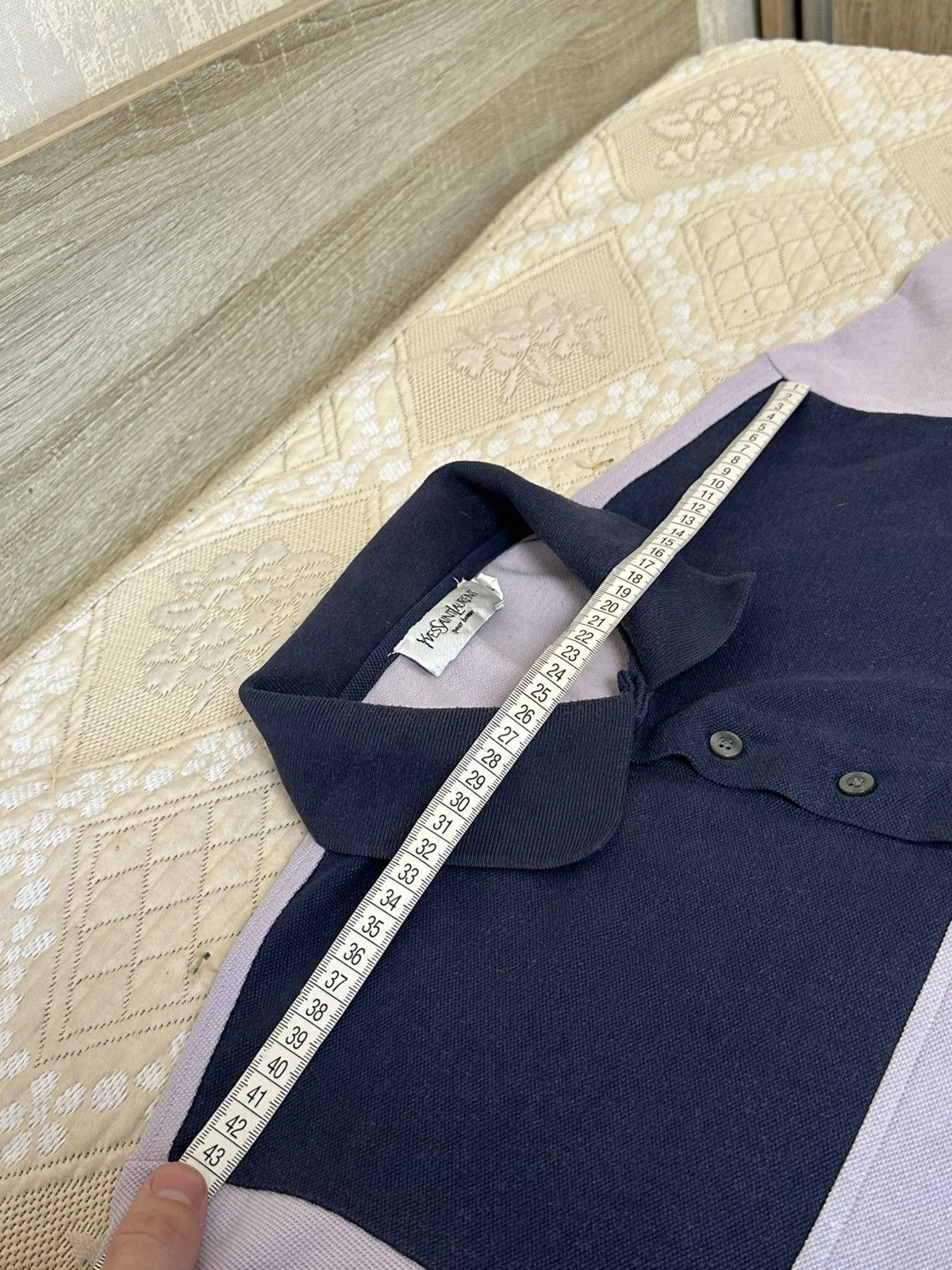 Yves Saint Laurent 🔥 Yves Saint Laurent YSL Big Logo Polo T Shirt Vintage Italy Size US L / EU 52-54 / 3 - 10 Thumbnail