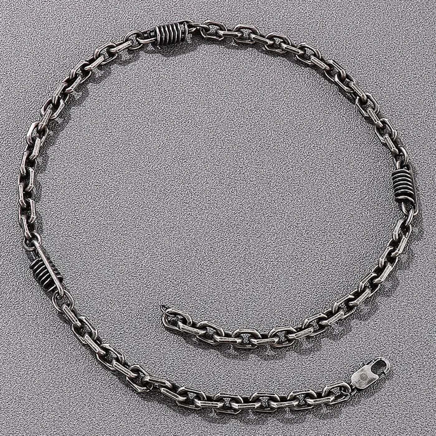 Jewelry 7MM 55cm Solid Chain Necklaces Size ONE SIZE - 3 Thumbnail