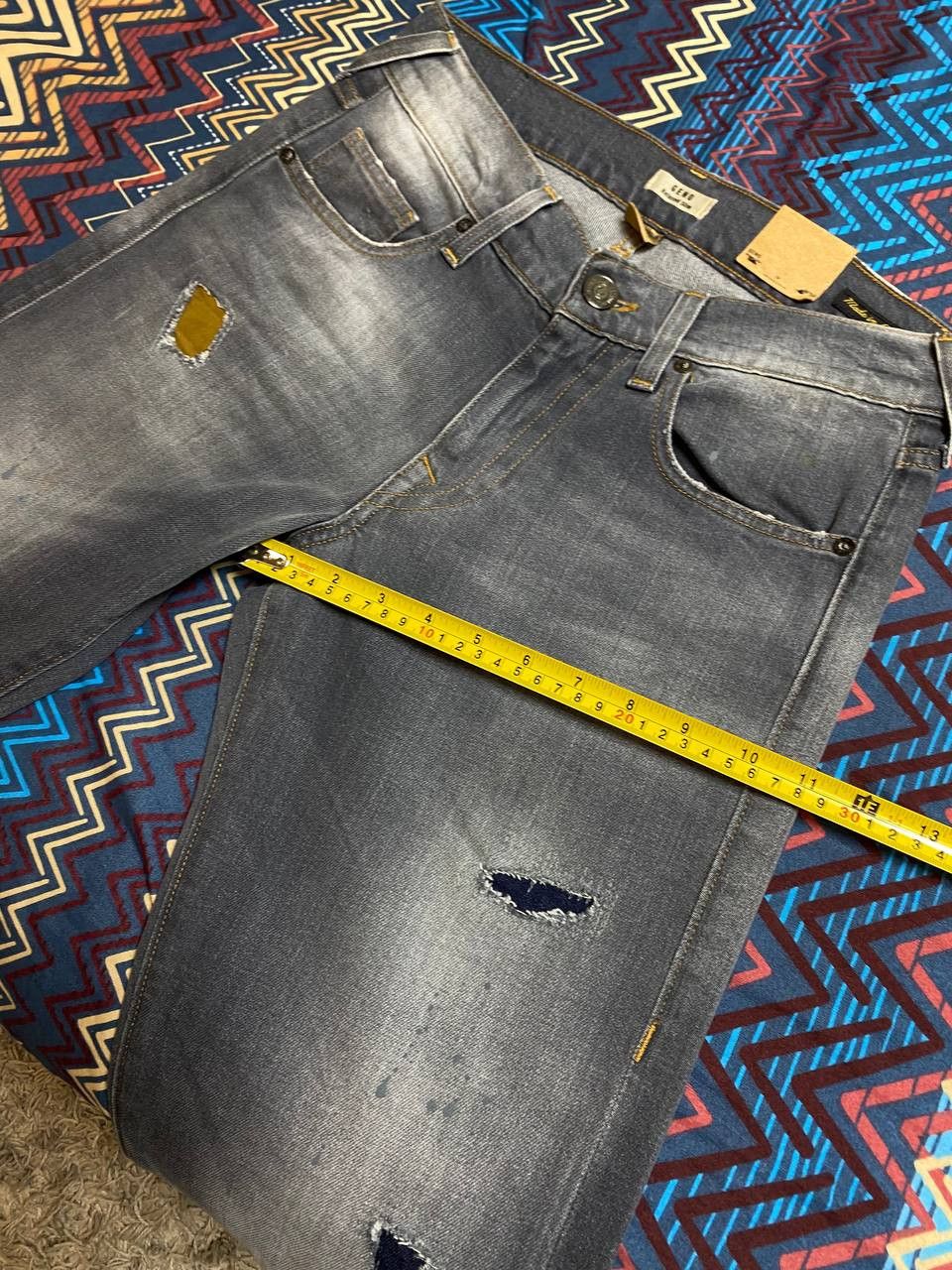 True Religion × Vintage VINTAGE Y2K ARCHIVE STYLE GRUNGE FADED JEANS Size US 30 / EU 46 - 12 Thumbnail