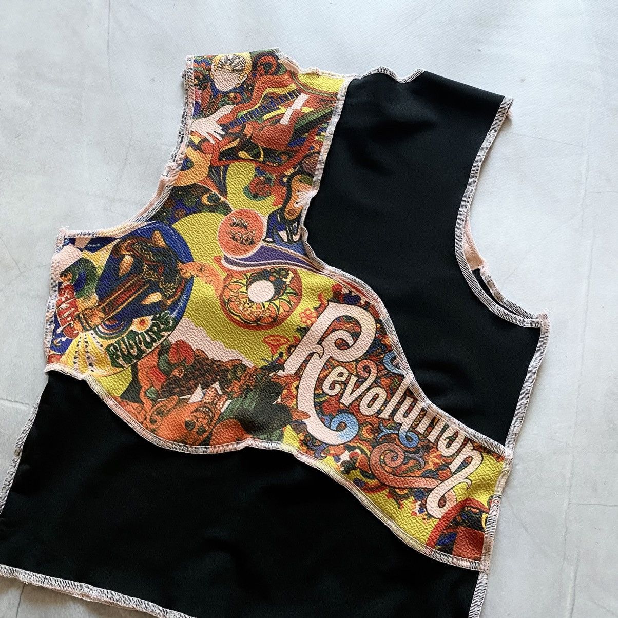 Hysteric Glamour Revolution Patchwork Hysteric Glamour Vibe Cute Tank Top Y2K Size S / US 4 / IT 40 - 7 Thumbnail