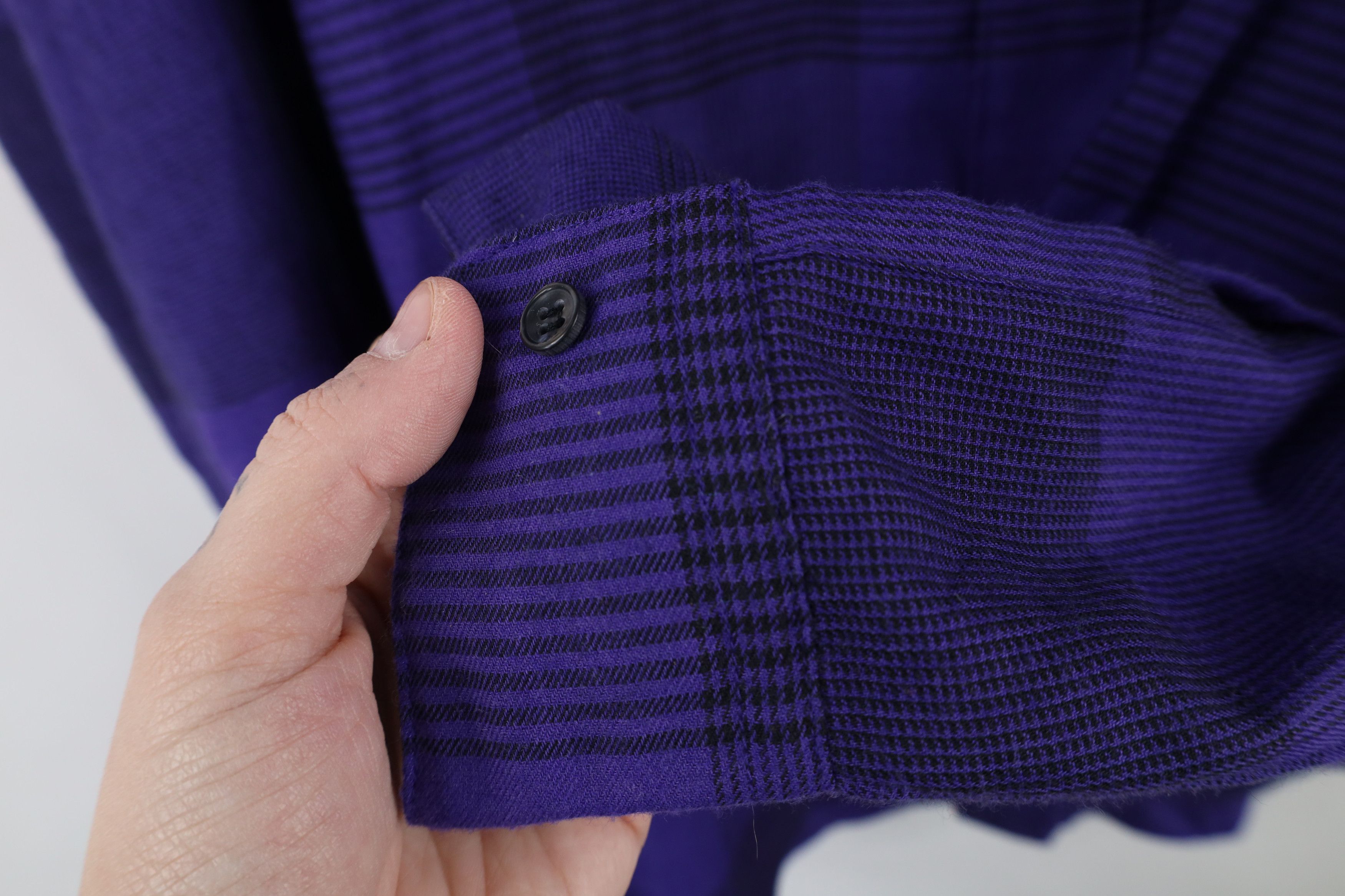 Vintage Vintage 90s Streetwear Flannel Button Down Shirt Purple Size US XL / EU 56 / 4 - 8 Thumbnail
