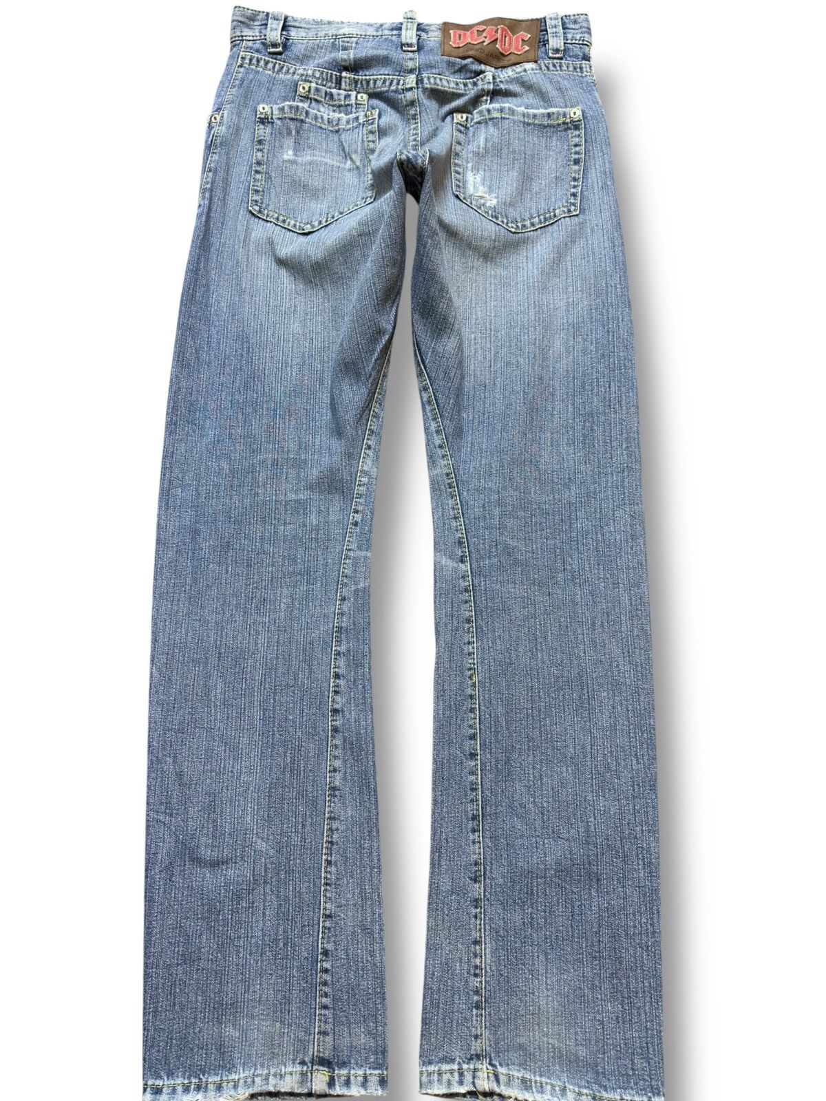 Dsquared2 Vintage Dsquared2 Curve Leg Faded Grunge Distressed Denim Size US 31 - 6 Thumbnail