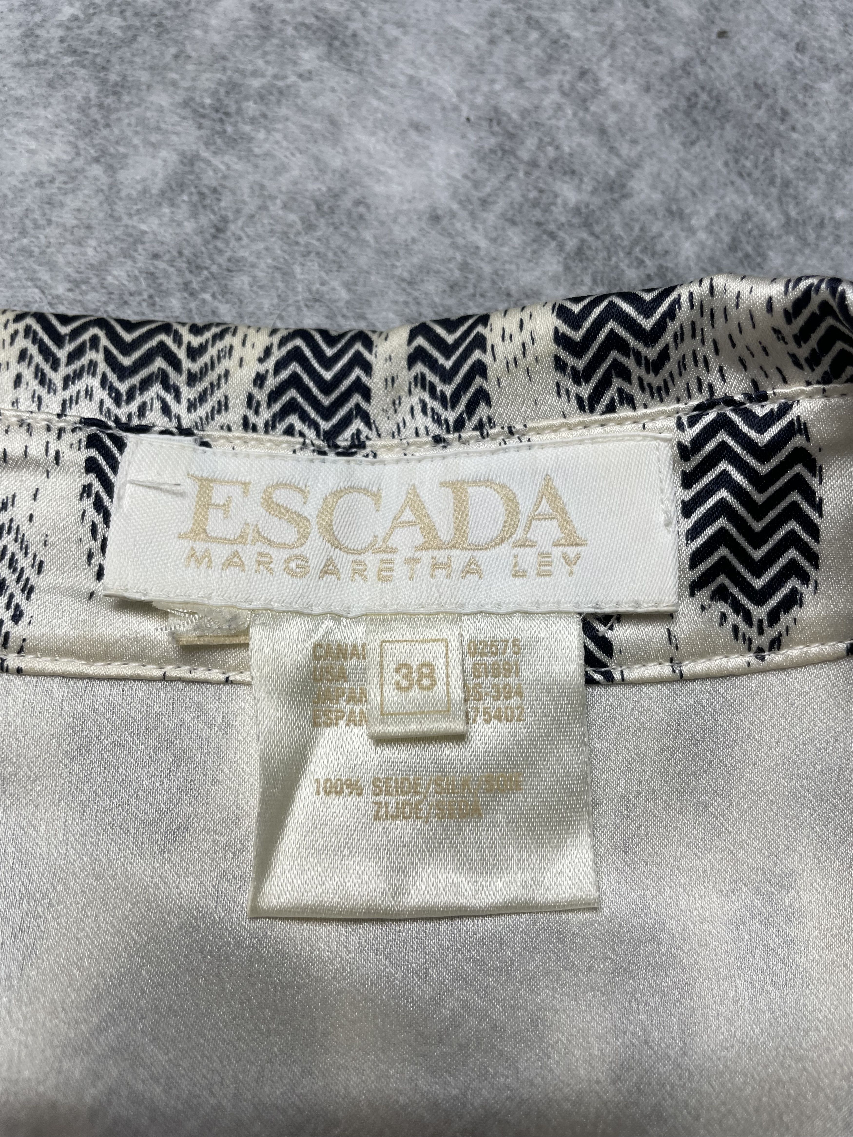 Escada ESCADA Silk Blouse Shirt Snakeskin Print EU 38 Size S / US 4 / IT 40 - 8 Thumbnail