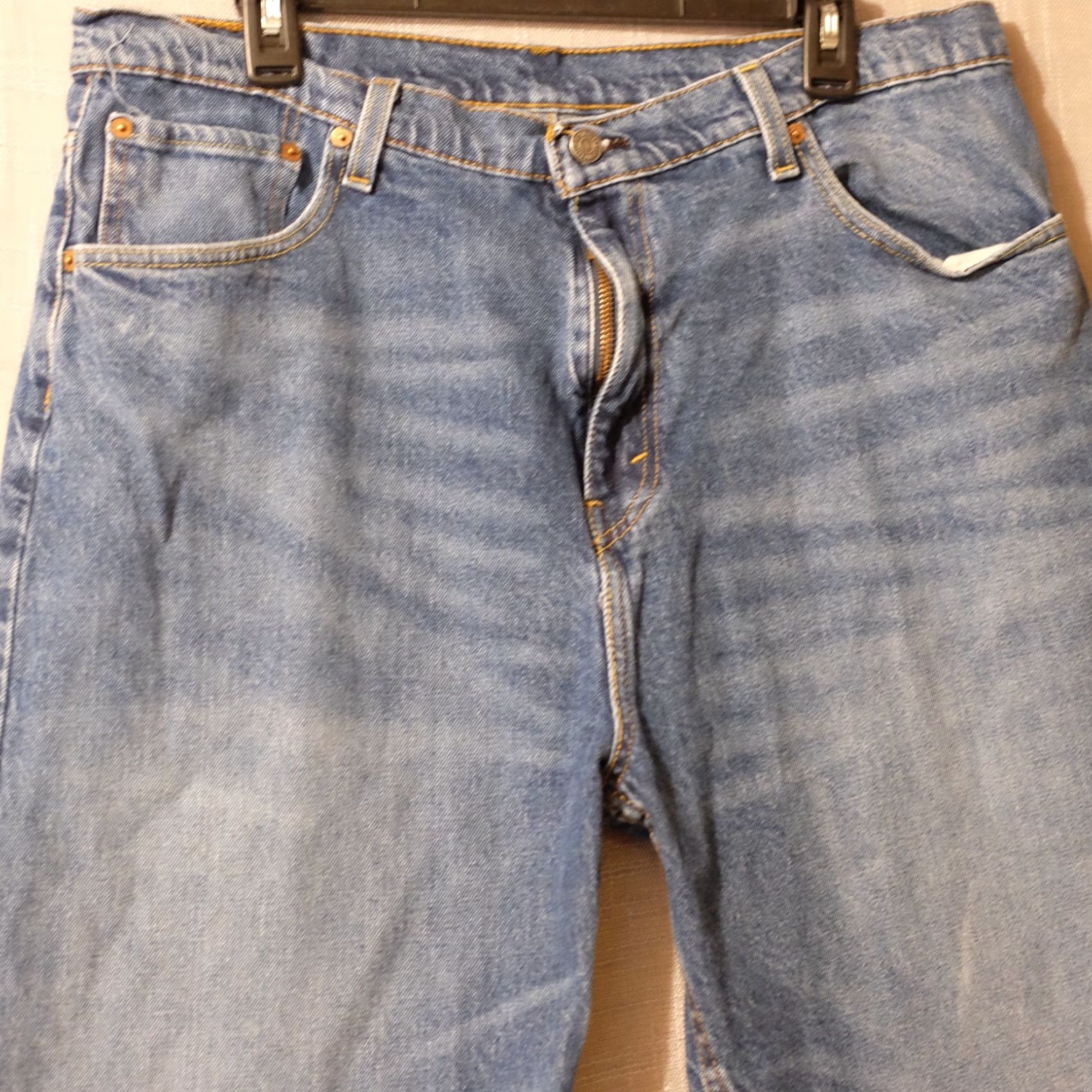 Levi's Levis 569 Jean Shorts Bermuda Denim Blue Mens W36 Inseam 11-1/2 in 569 Denim Shorts Pants Shirt? Size US 36 / EU 52 - 2 Thumbnail