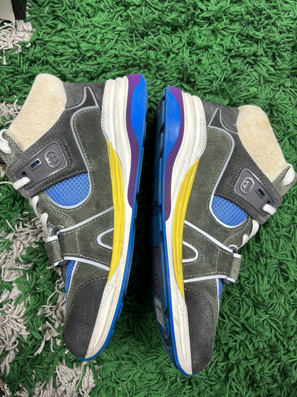 Gucci Gucci suede sneakers mid grey blue Size US 9 / EU 42 - 3 Thumbnail