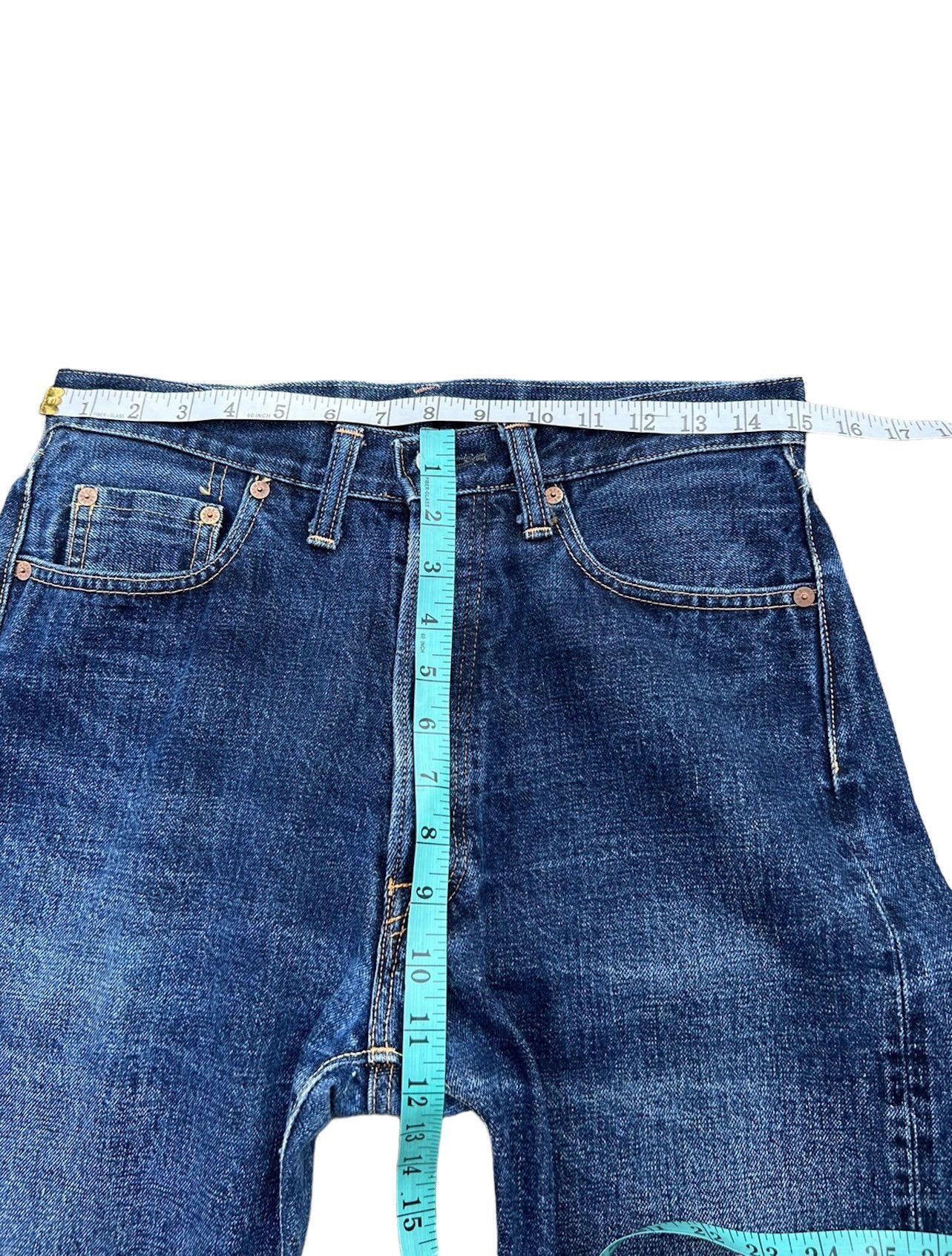 Denime Vtg 90s DENIME Orizzonti Leather Patch Selvedge Denim Jeans Size US 30 / EU 46 - 3 Thumbnail