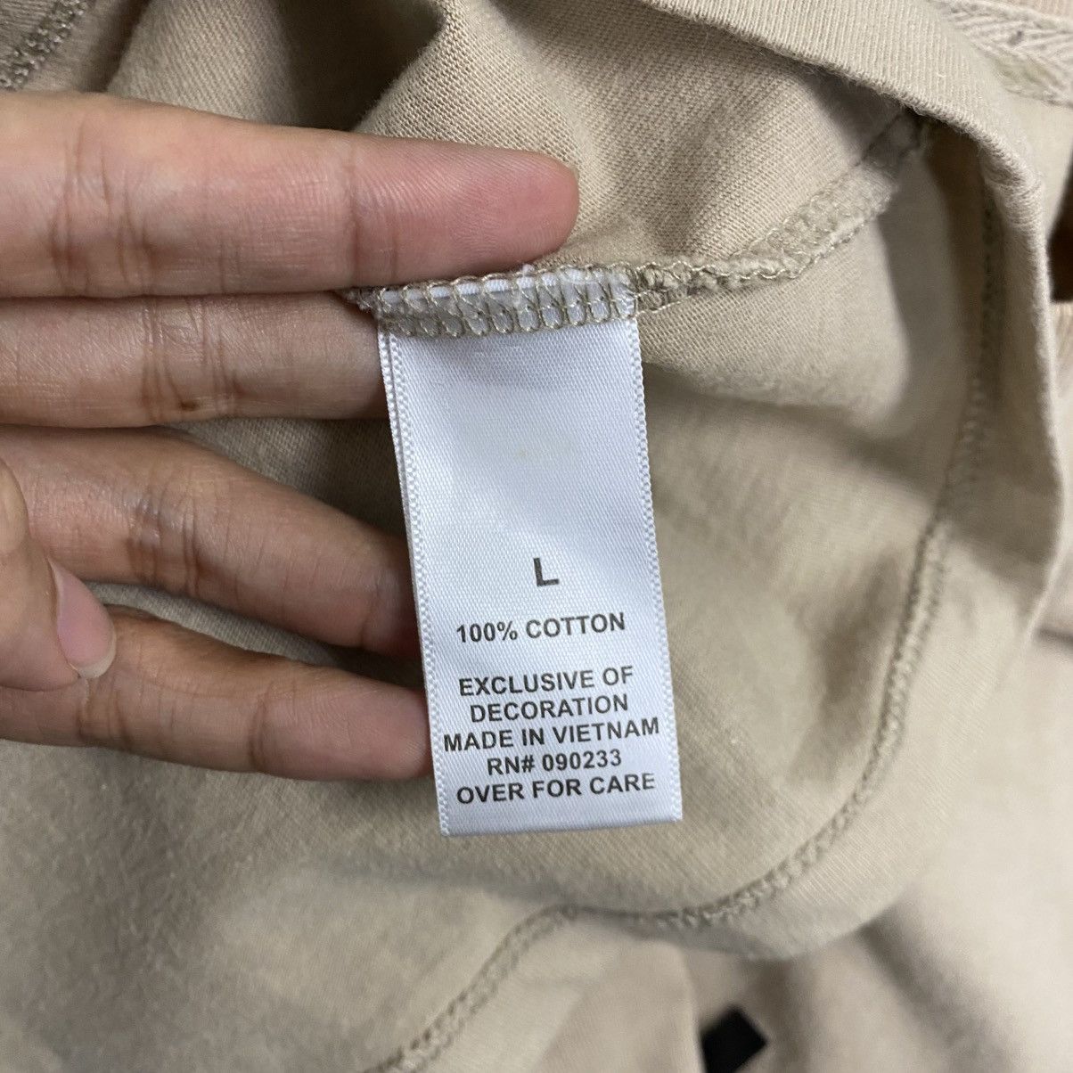 Essentials × Fear of God Essentials FOG Fear Of God Brown Big Back Logo Tee Size US L / EU 52-54 / 3 - 11 Thumbnail