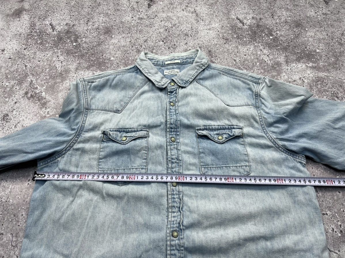 Allsaints Allsaints Vintage Denim Western Snap Labour Shirt y2k jeans Size US XL / EU 56 / 4 - 8 Thumbnail