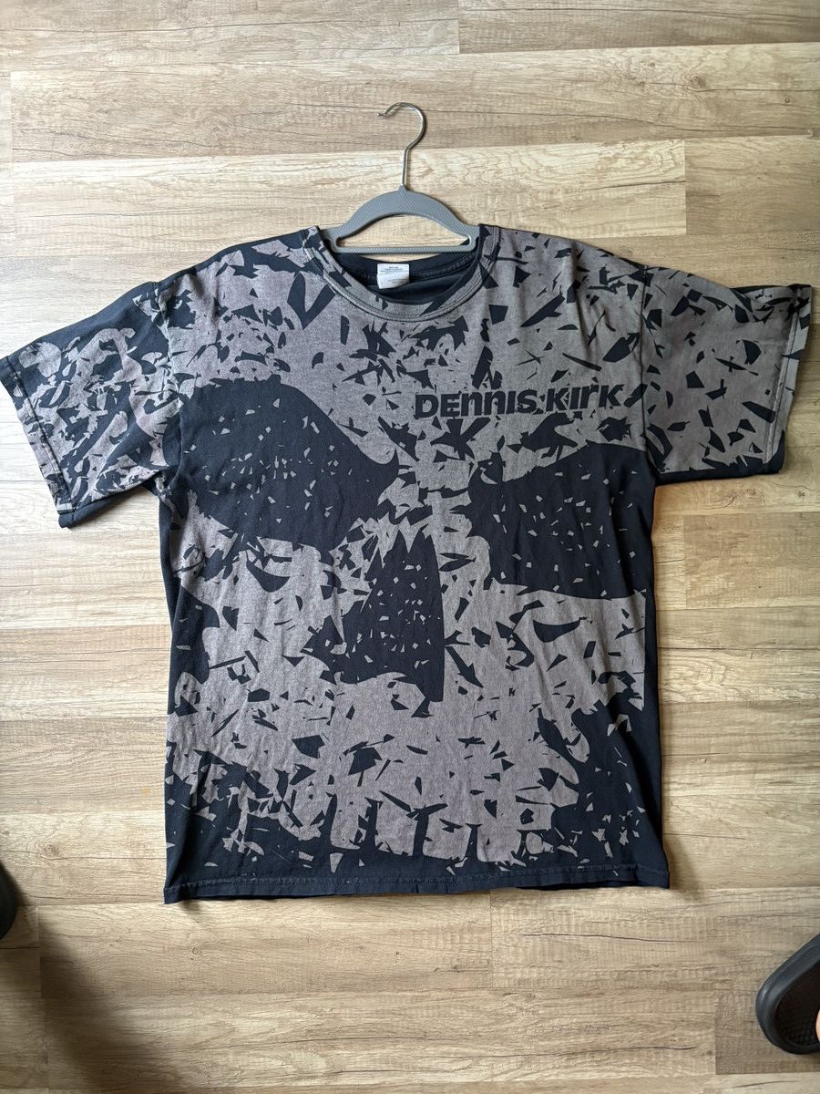Vintage Dennis Kirk Black Skeleton Tee Size US L / EU 52-54 / 3 - 1 Thumbnail