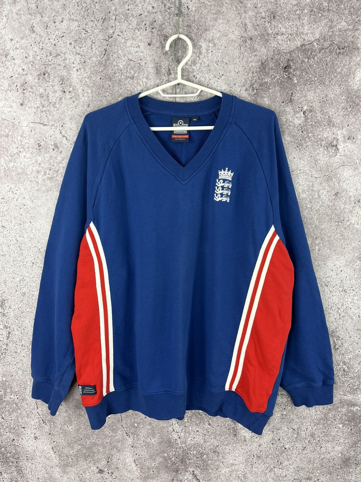 Vintage Admiral For England National Team Sweatshirt V-Neck Size XL Size US XL / EU 56 / 4 - 1 Thumbnail
