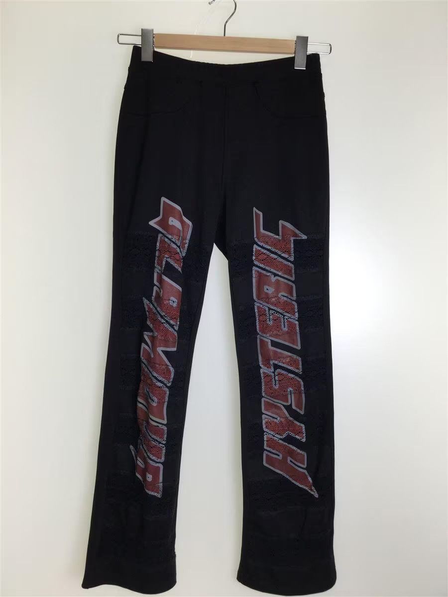 image of Hysteric Glamour Logo Boot Cut Sweatpants in Black, Men's (Size 26)