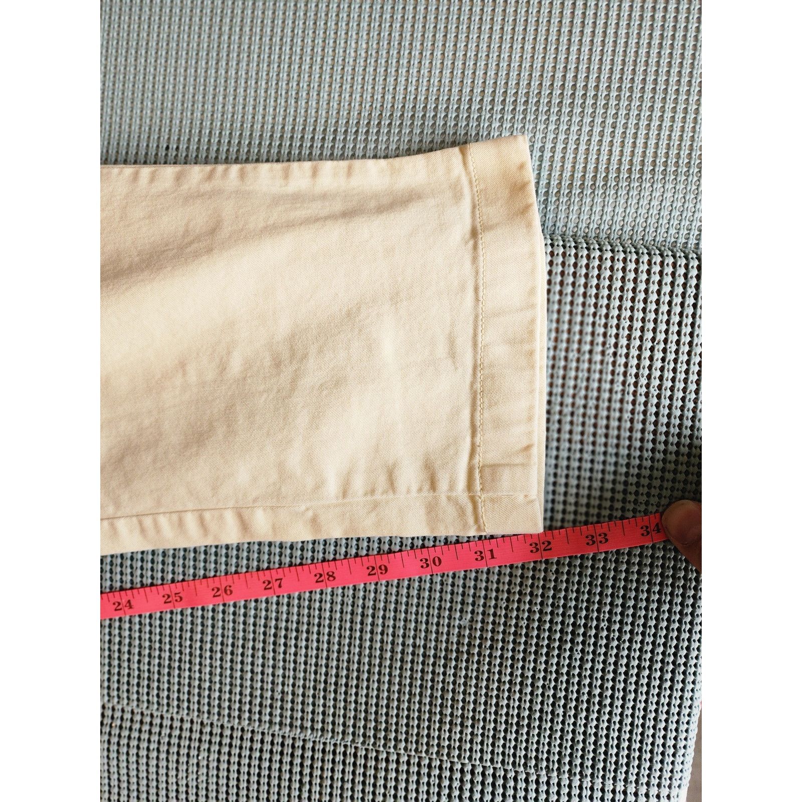 Uniqlo Uniqlo Men's Beige 36x34 Pants Straight Fit Size US 36 / EU 52 - 4 Thumbnail