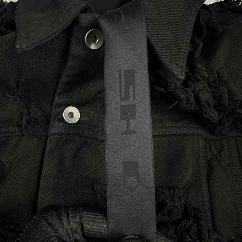 Rick Owens Rick Owens Erosion destroys men's denim jacket-2506 Size US S / EU 44-46 / 1 - 3 Thumbnail