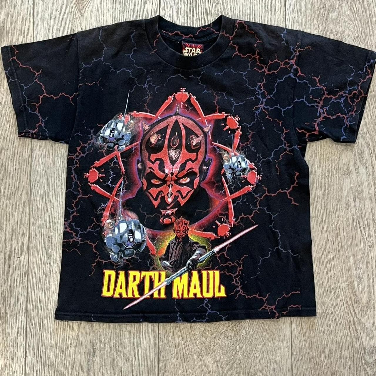 Star Wars Rare Darth Maul Star Wars Lightning Tee Youth Size Medium Size XS / US 0-2 / IT 36-38 - 2 Thumbnail