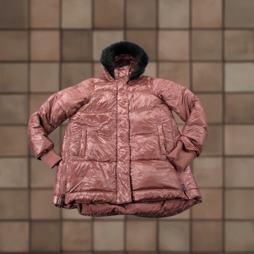 The North Face The North Face Jacket Women L Down Quilted Puffer Parka Outdoor Hood 550 Pink Regular Zip Full Zip Lining Logo Quilted Nylon 2000s Outdoor Womens Size L / US 10 / IT 46 - 1 Thumbnail