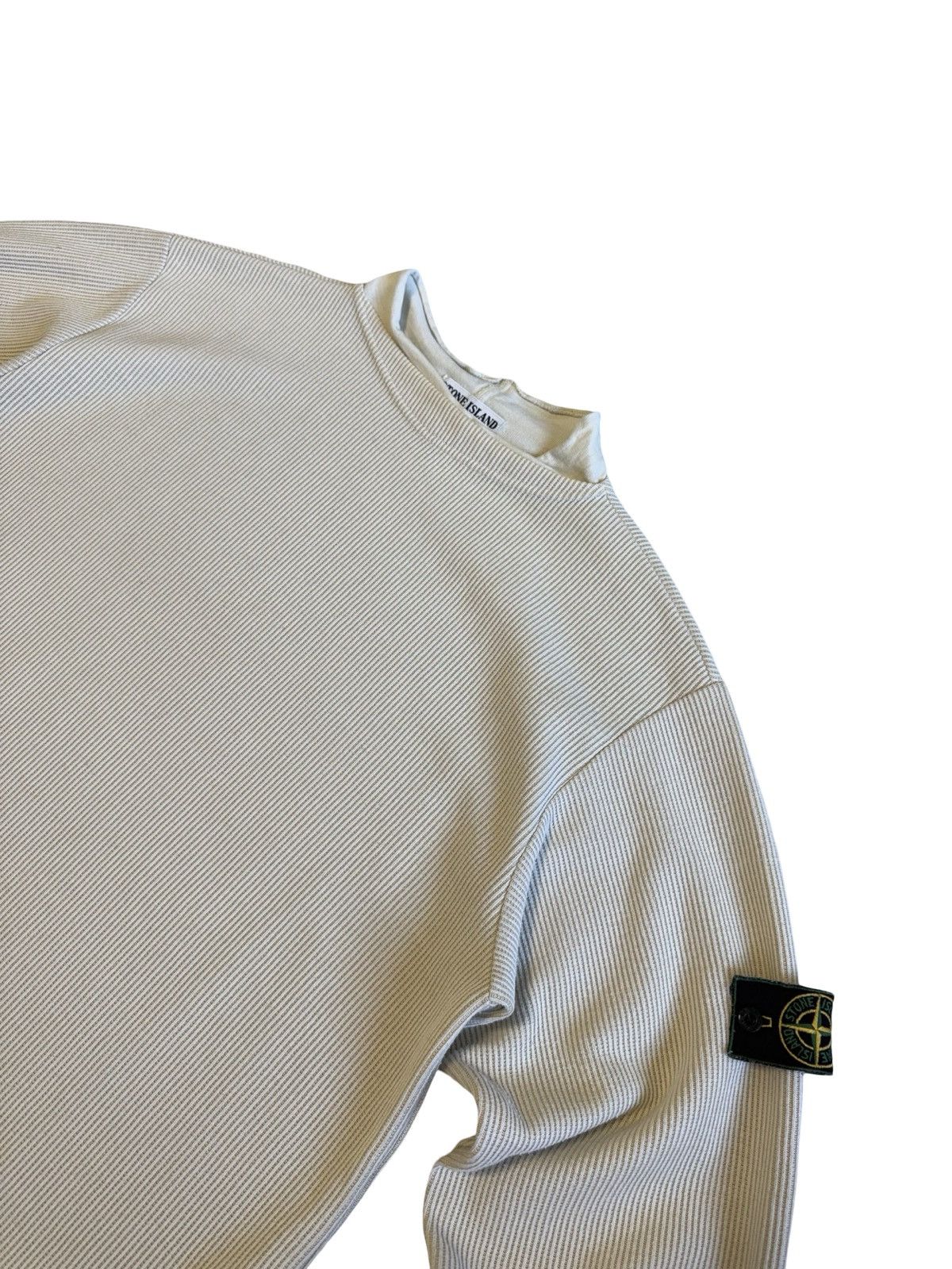 Stone Island Rare Stone Island Ribbed Pattern Green Patch Cotton Blend XL Size US XL / EU 56 / 4 - 4 Thumbnail