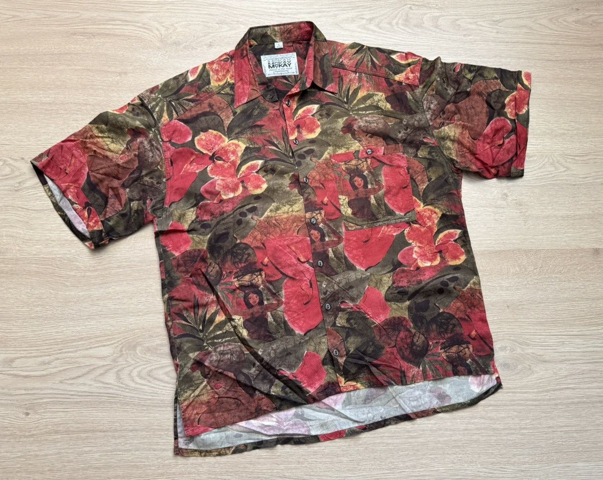 Vintage Vintage 90’s Mckay Hawaiian Shirt Size US L / EU 52-54 / 3 - 1 Thumbnail