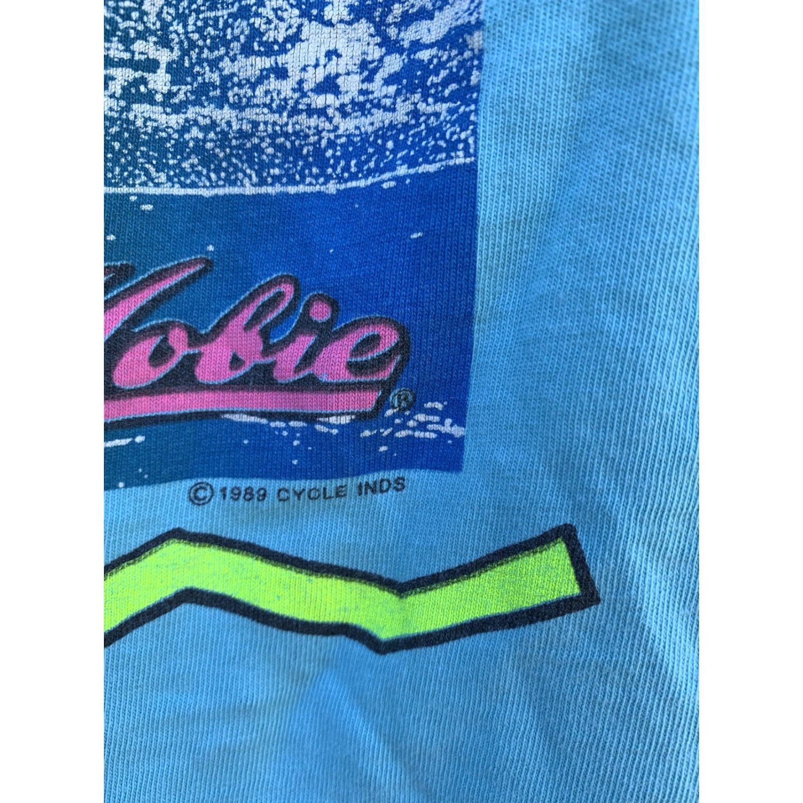 Vintage VINTAGE Hobie Team Extreme Pocket Tee T Shirt 1989 Windsurfer L Blue Mens Shirt Pocket Tee 80s Hobie Windsurfing Size US L / EU 52-54 / 3 - 6 Thumbnail