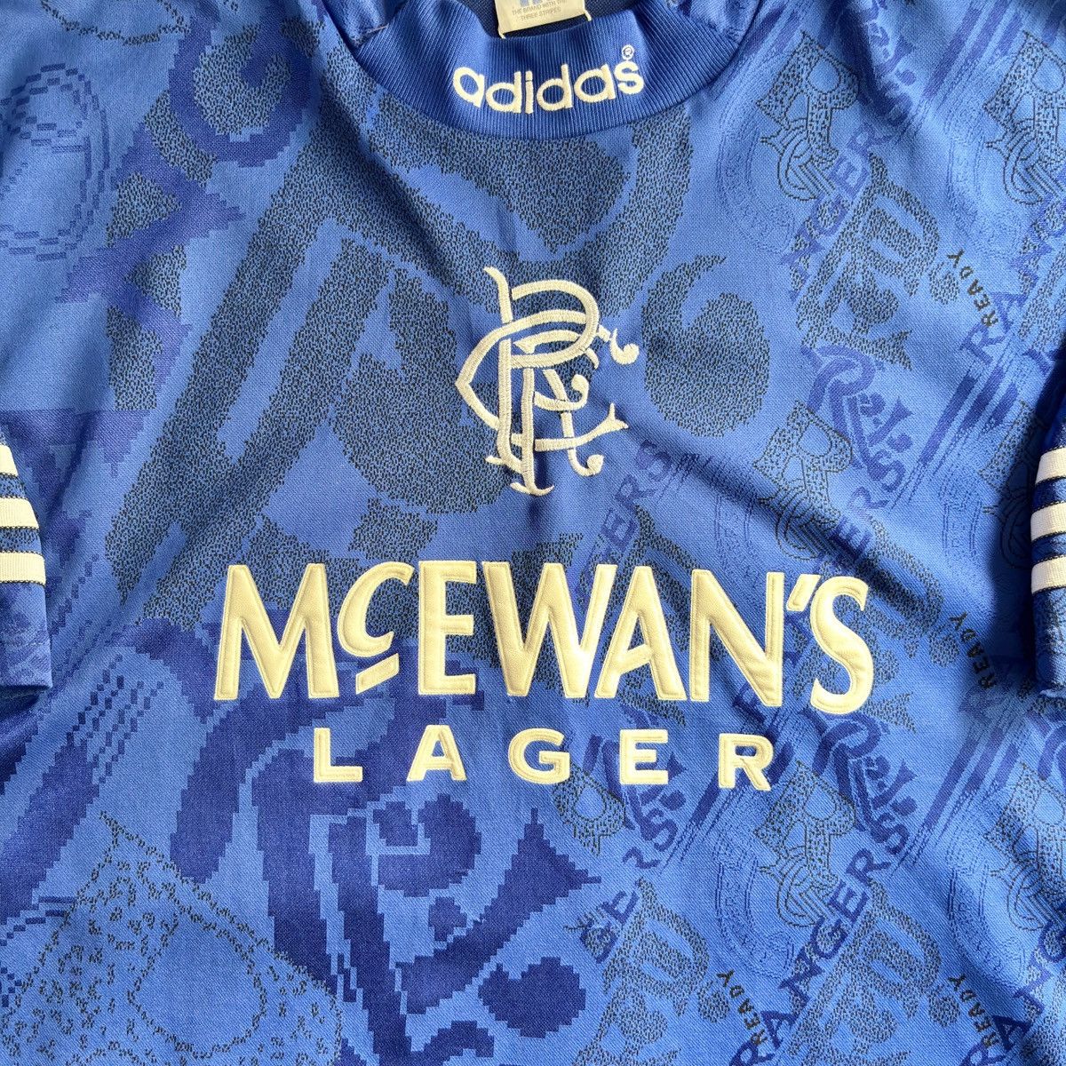 Adidas Glasgow Ranger Home 1994 Gascoigne #8 Soccer Jersey Size US M / EU 48-50 / 2 - 5 Thumbnail