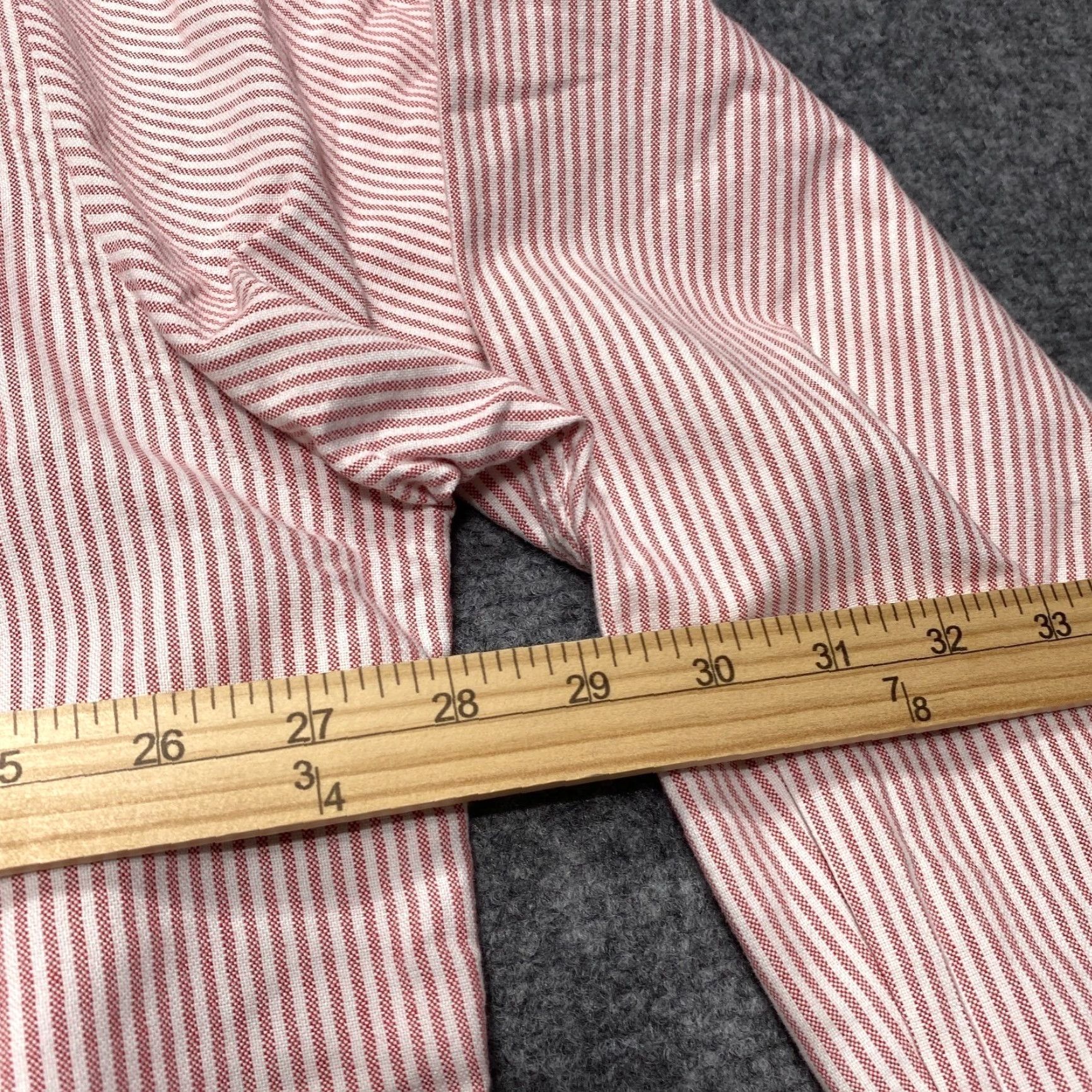 Abercrombie & Fitch VINTAGE Abercrombie & Fitch Shirt Men XL Pink Striped Button Long Sleeve Oxford Size US XL / EU 56 / 4 - 6 Thumbnail