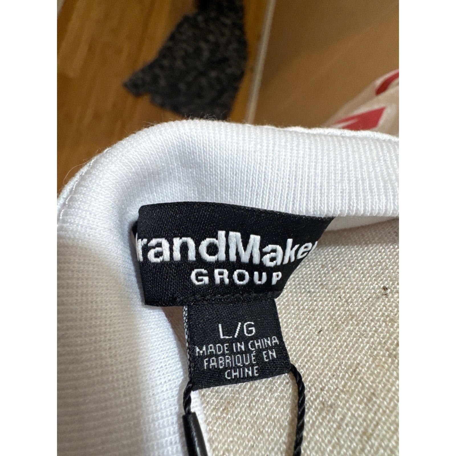 Other BrandMakers Monaco F1 Tee White Red Black Embroidery L Size US L / EU 52-54 / 3 - 8 Thumbnail