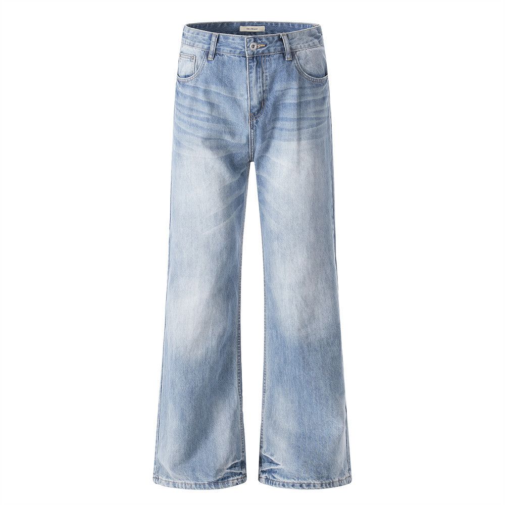 Jean Men's American-Style Light-Wash Gradient Jeans Size US 32 / EU 48 - 1 Thumbnail